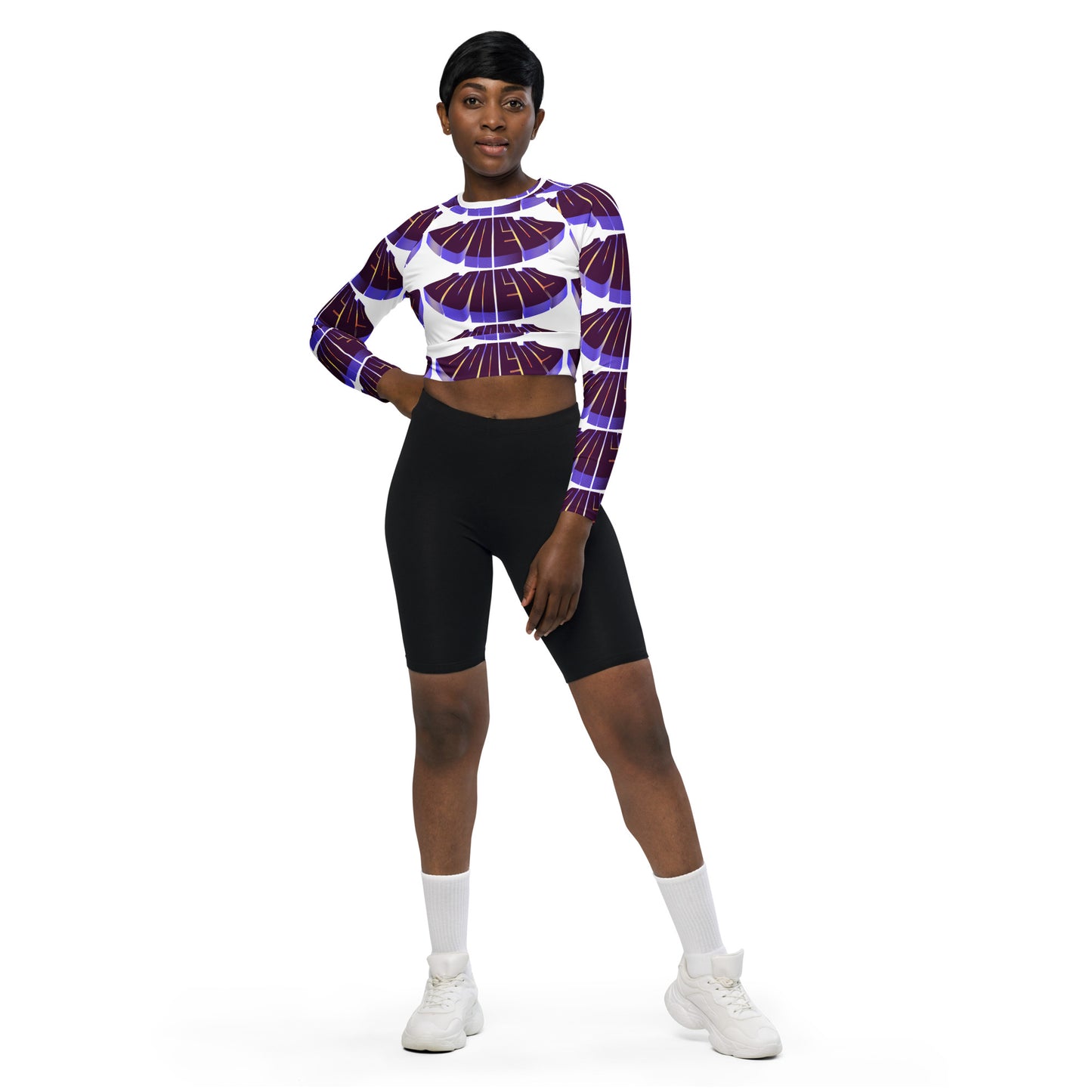 Recycled long-sleeve crop top | Lonely Vibe
