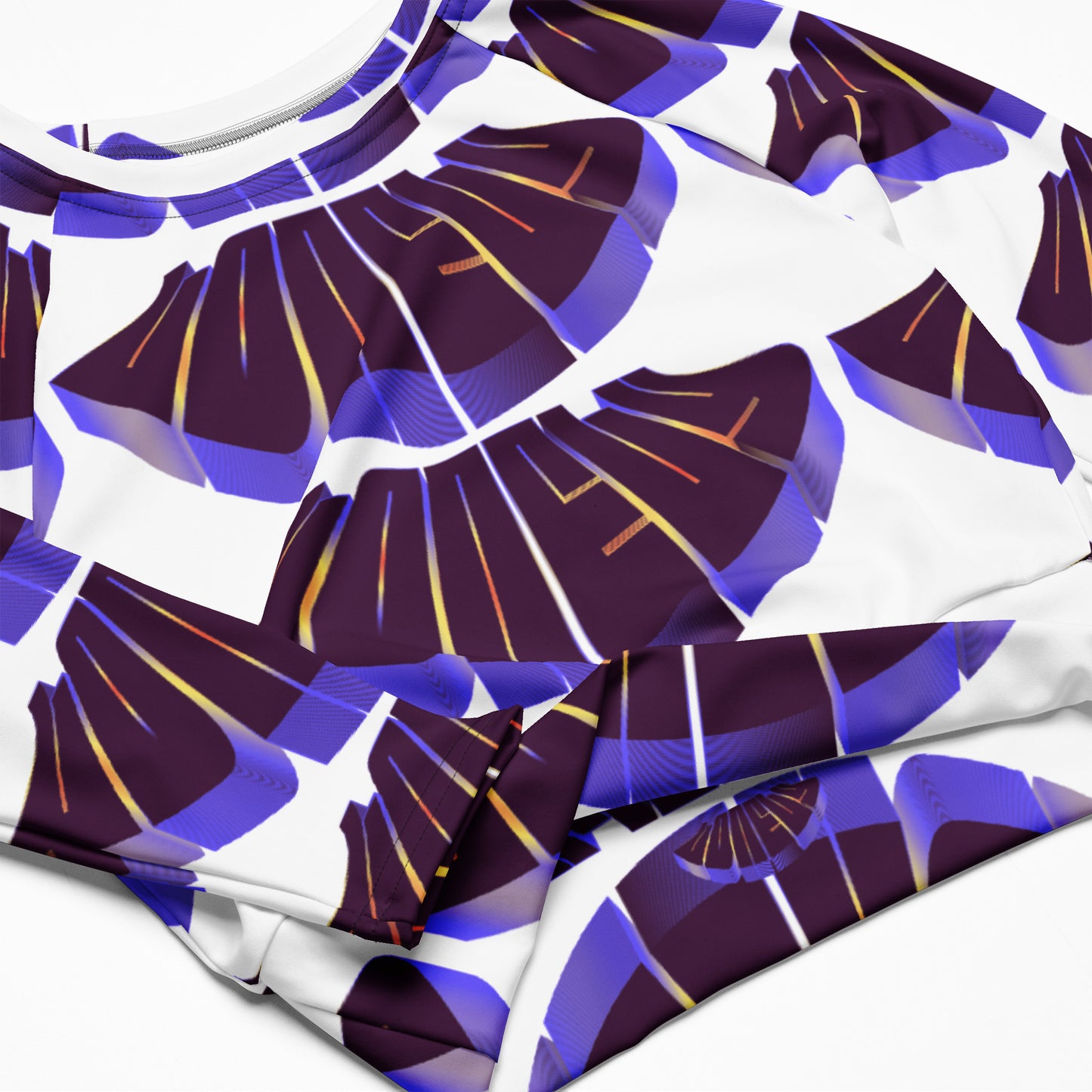 Recycled long-sleeve crop top | Lonely Vibe
