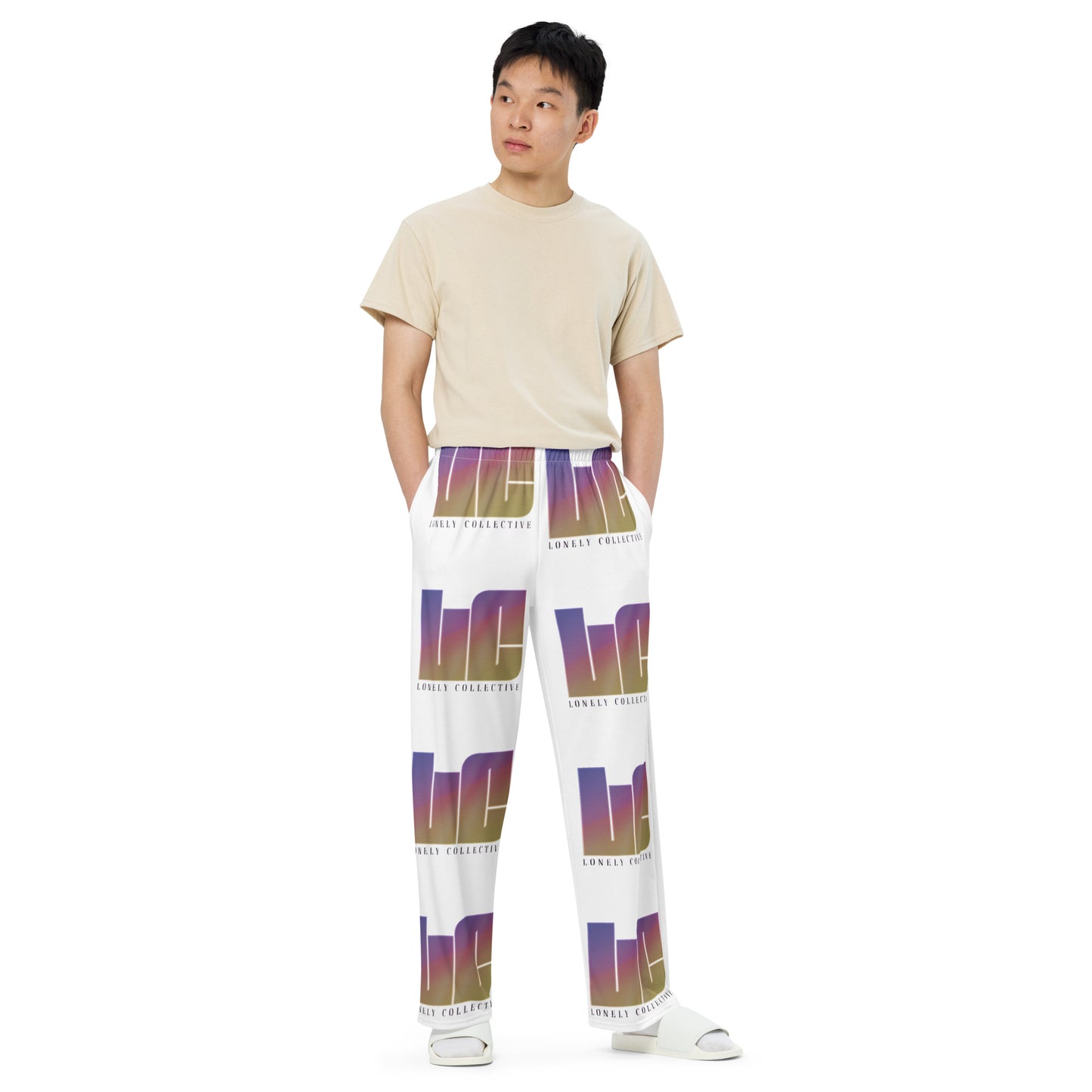 All-Over Print Unisex Wide-Leg Pants | Lonely Sunset