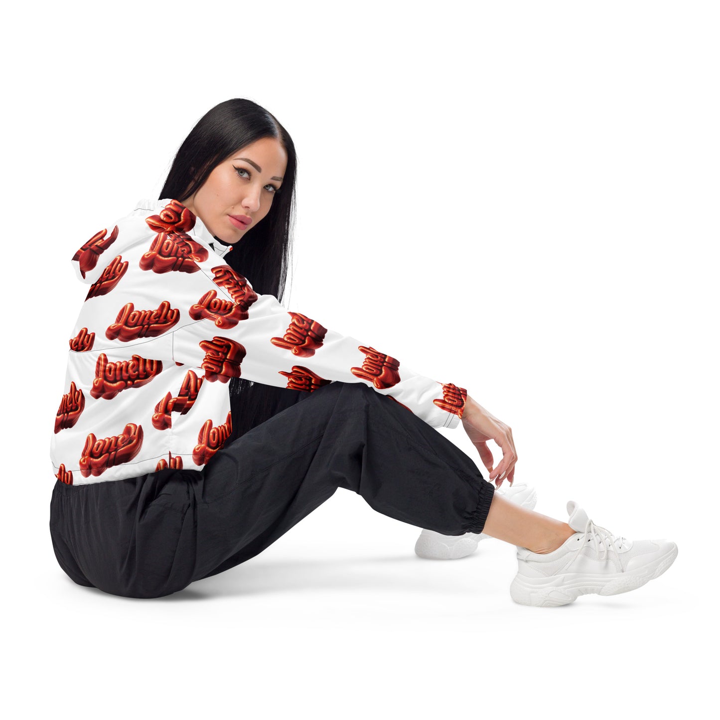 Women’s Cropped Windbreaker | Lonely Balloon