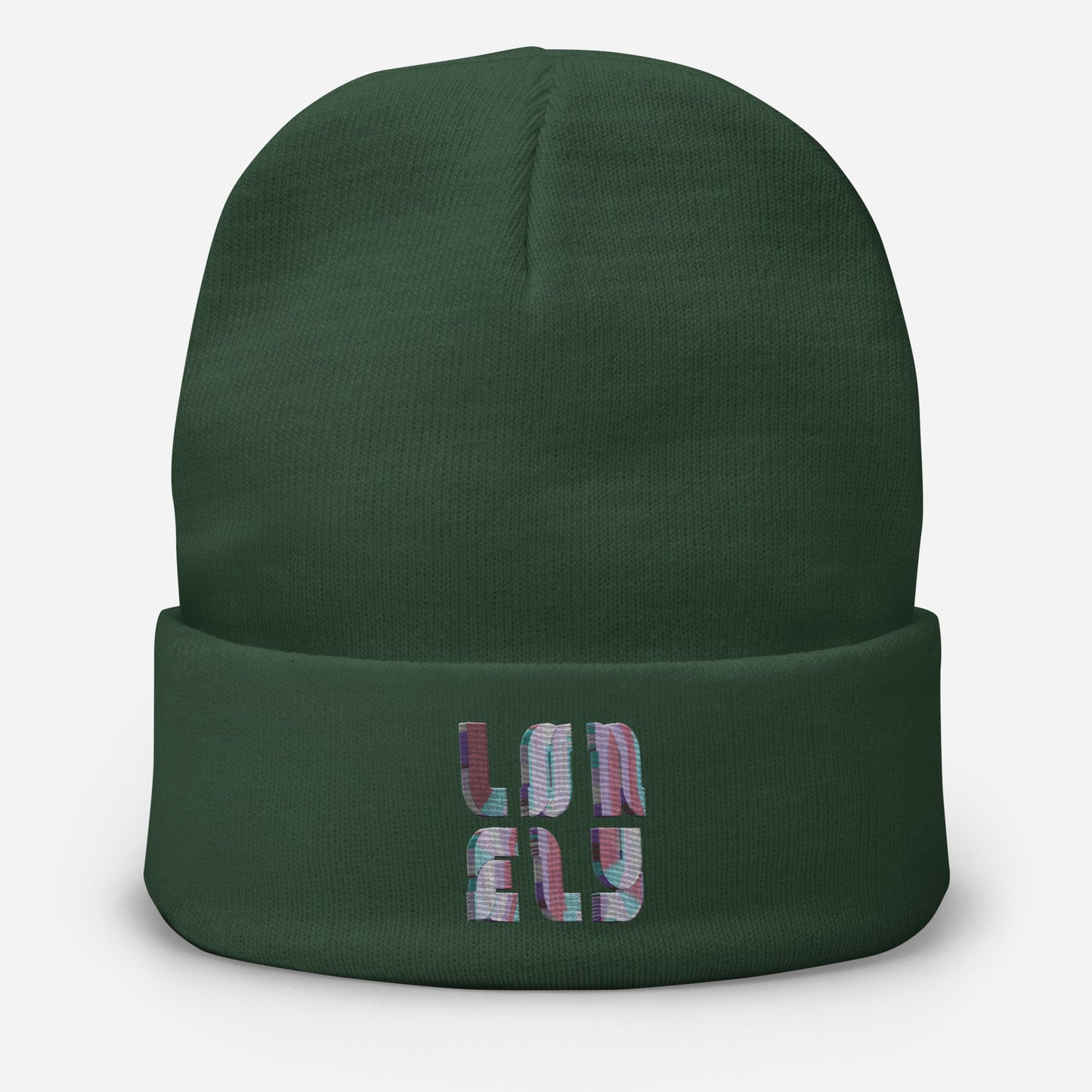 Embroidered Beanie | Lonely Candy Font