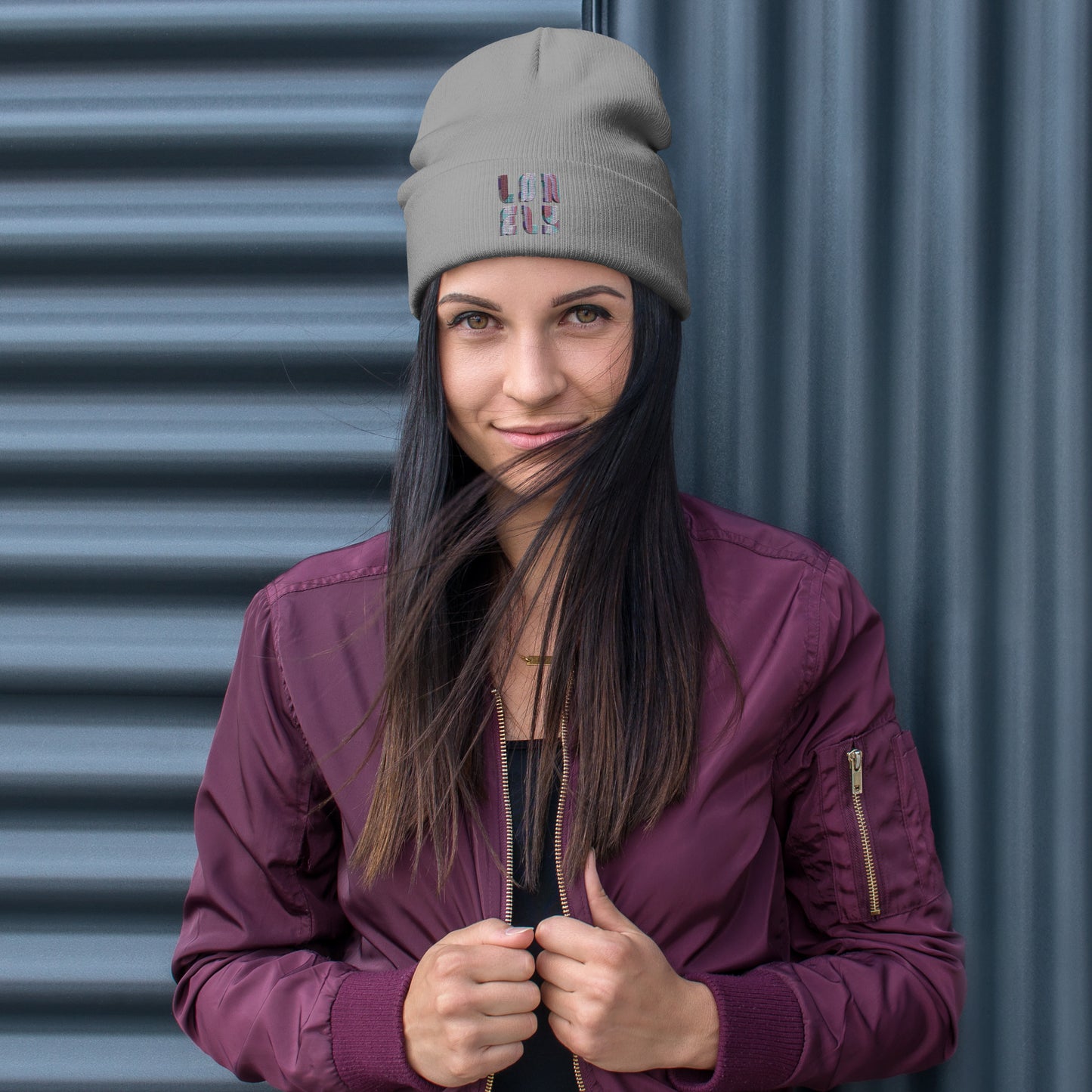Embroidered Beanie | Lonely Candy Font