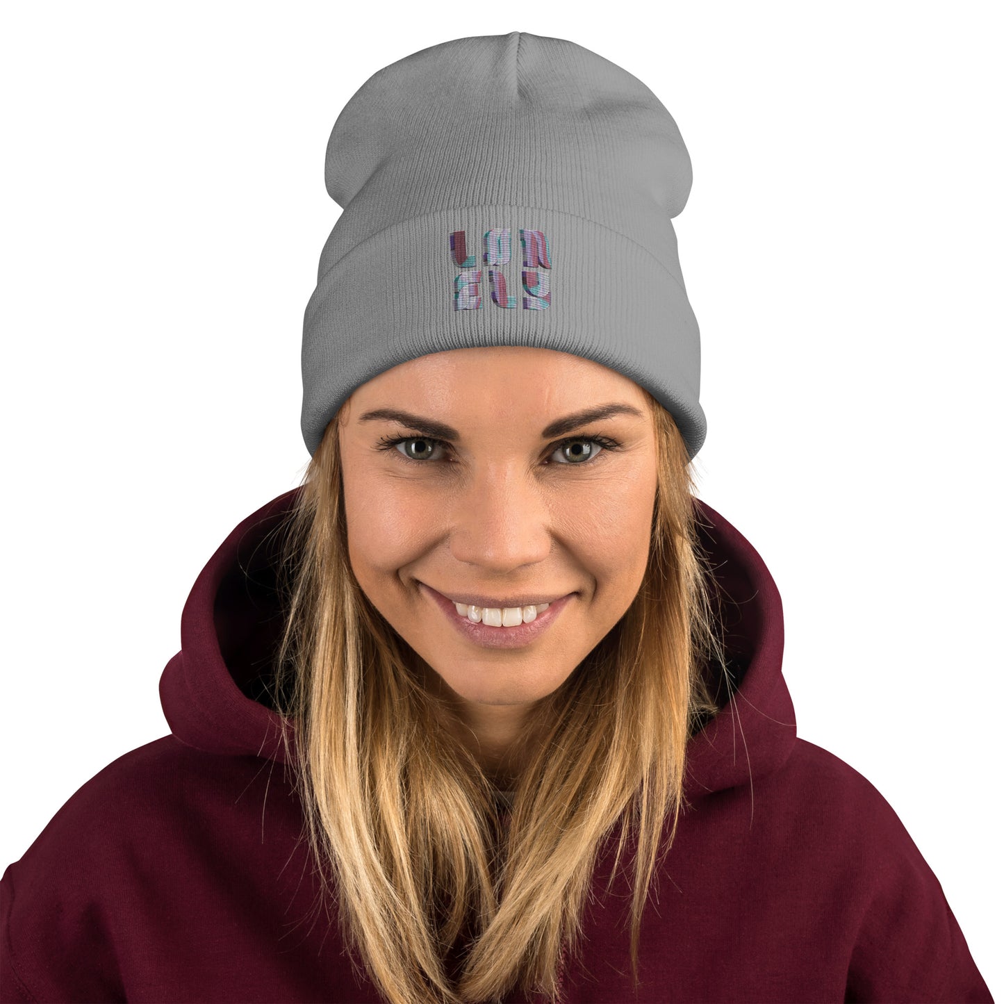 Embroidered Beanie | Lonely Candy Font