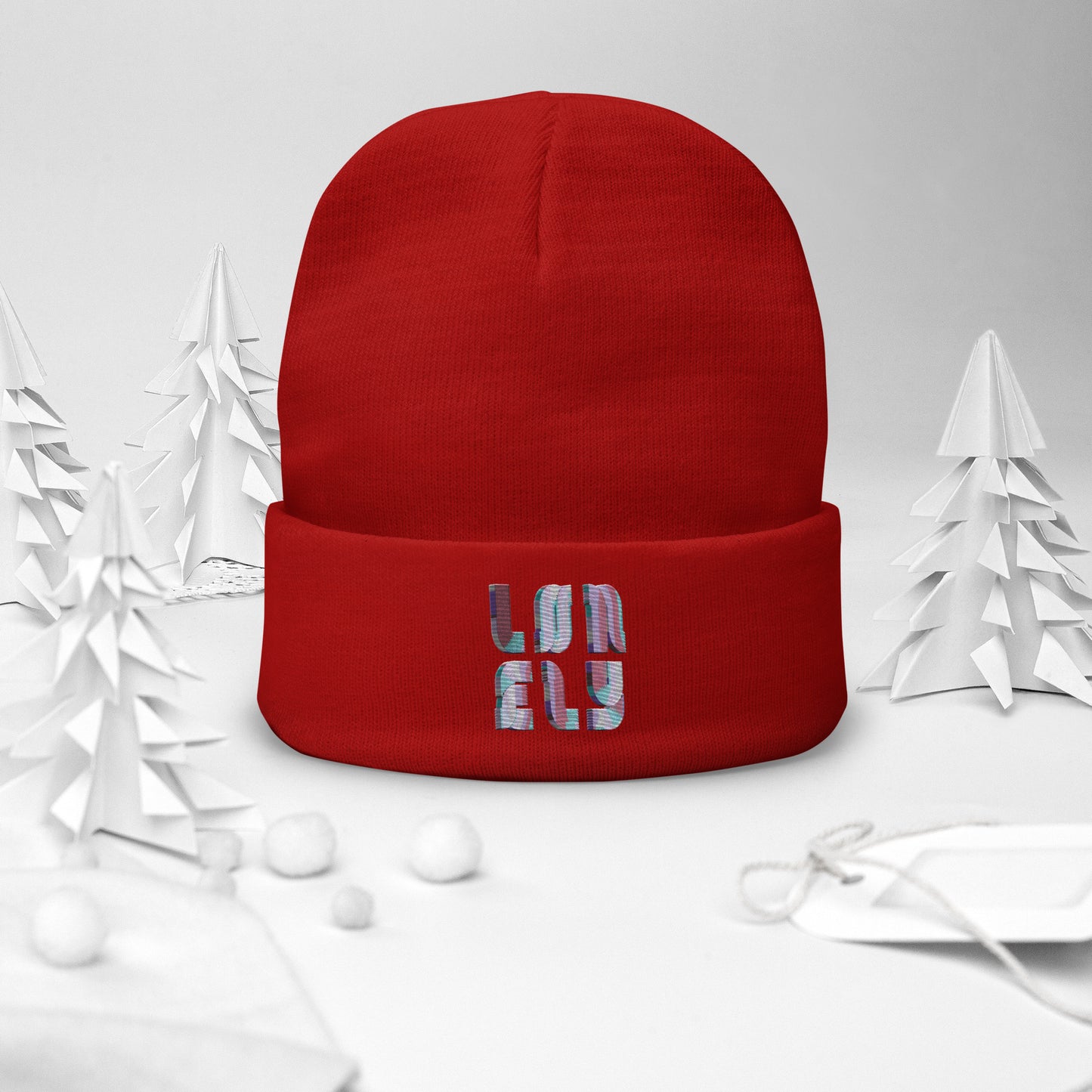 Embroidered Beanie | Lonely Candy Font