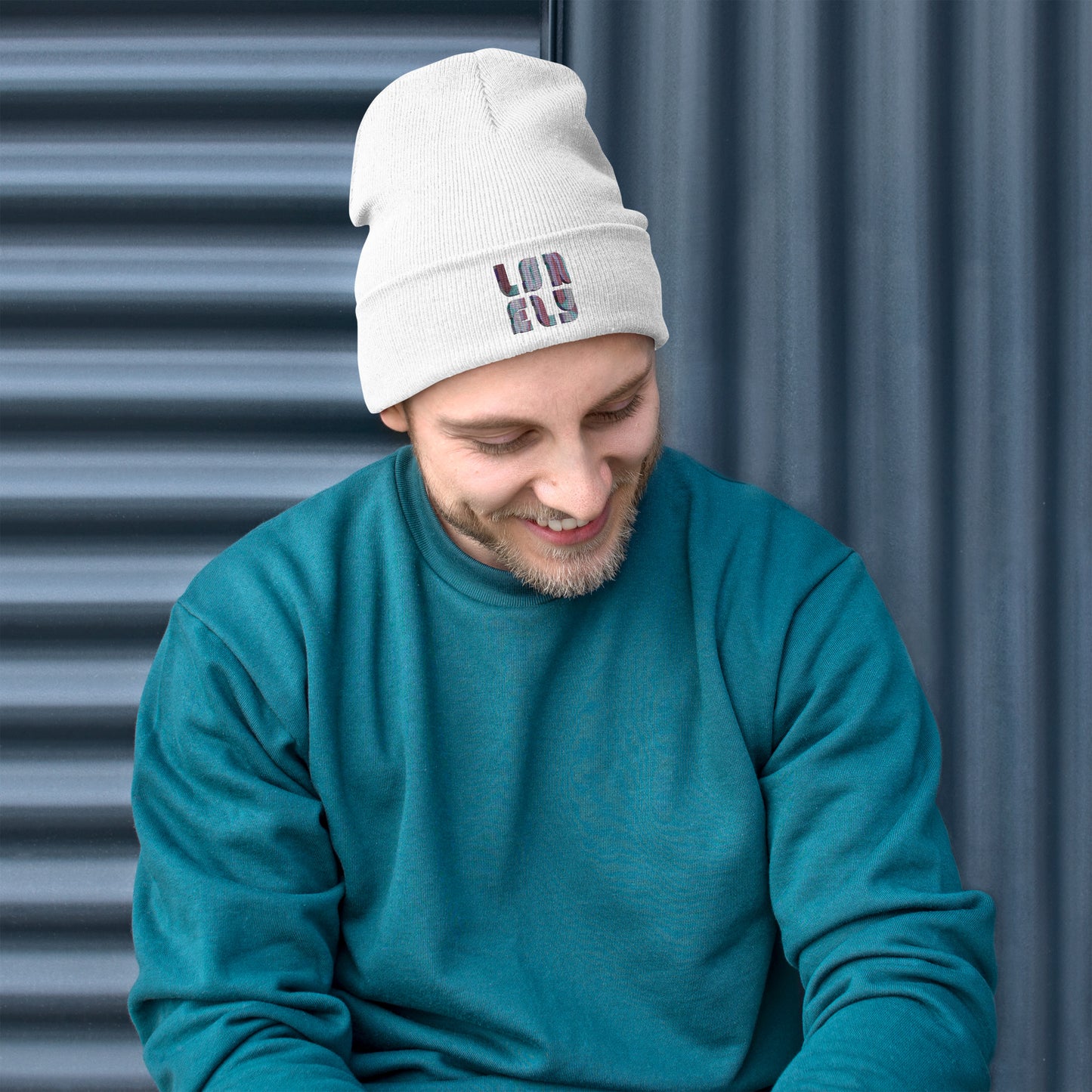 Embroidered Beanie | Lonely Candy Font