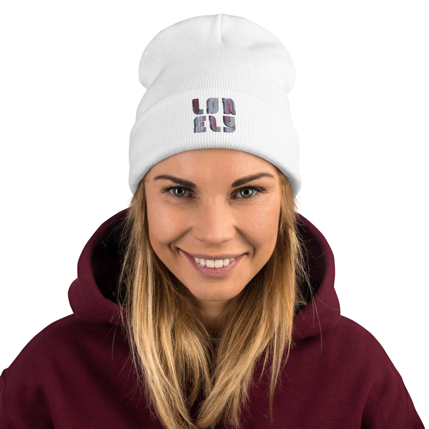 Embroidered Beanie | Lonely Candy Font