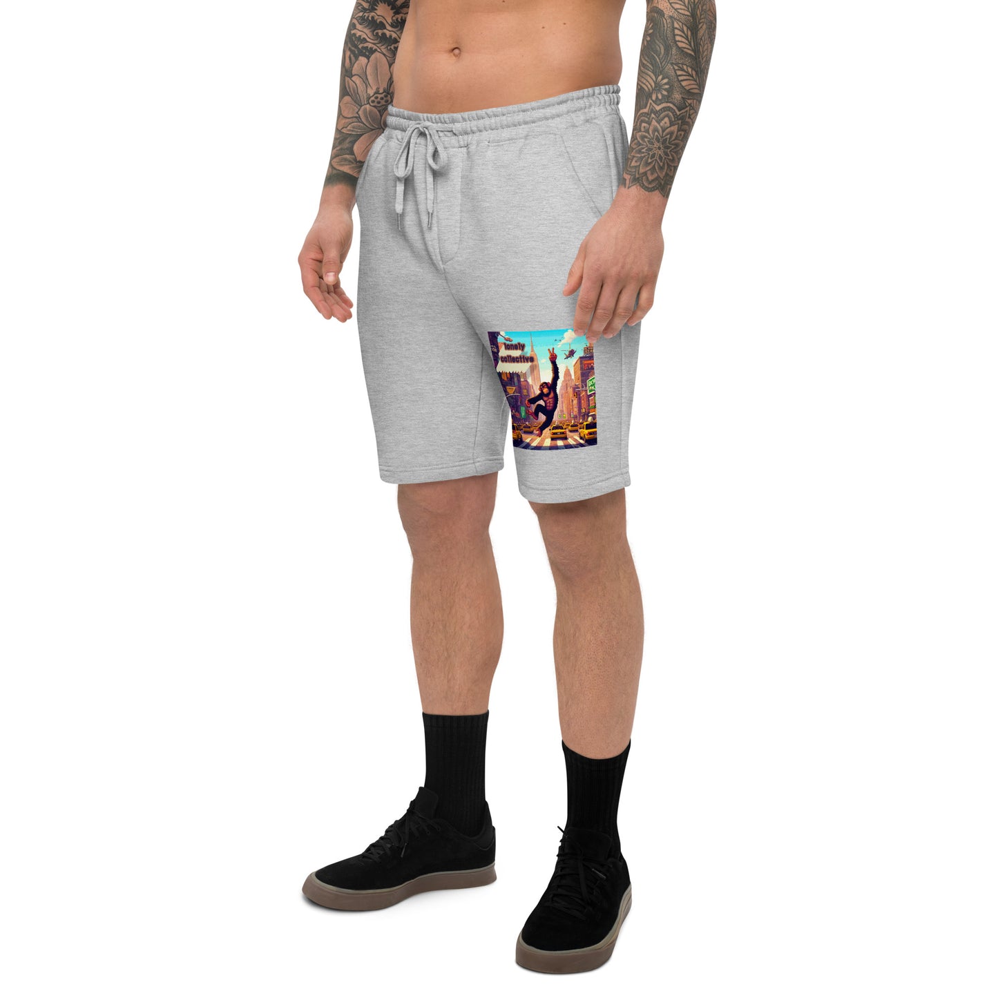 Men's Fleece Shorts | Lonely 16 Bit Ape
