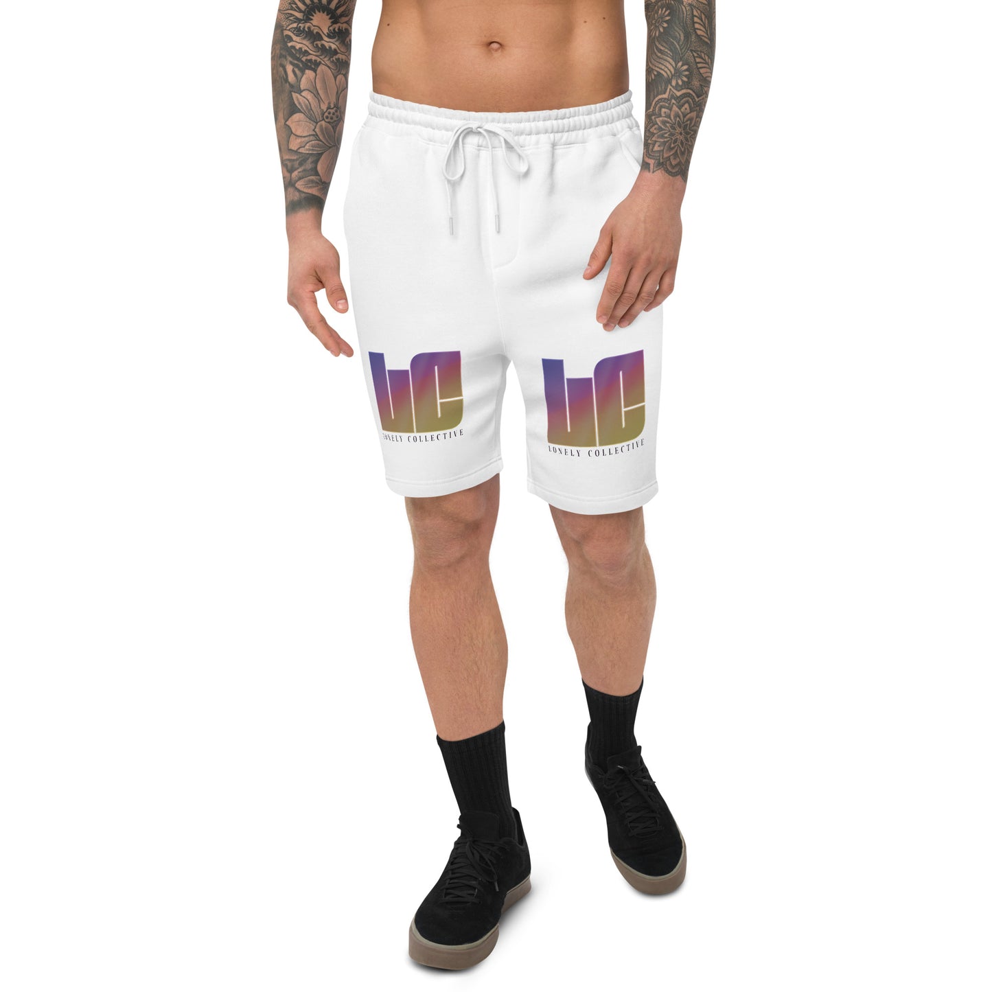 Men's Fleece Shorts | Lonely Sunset Print