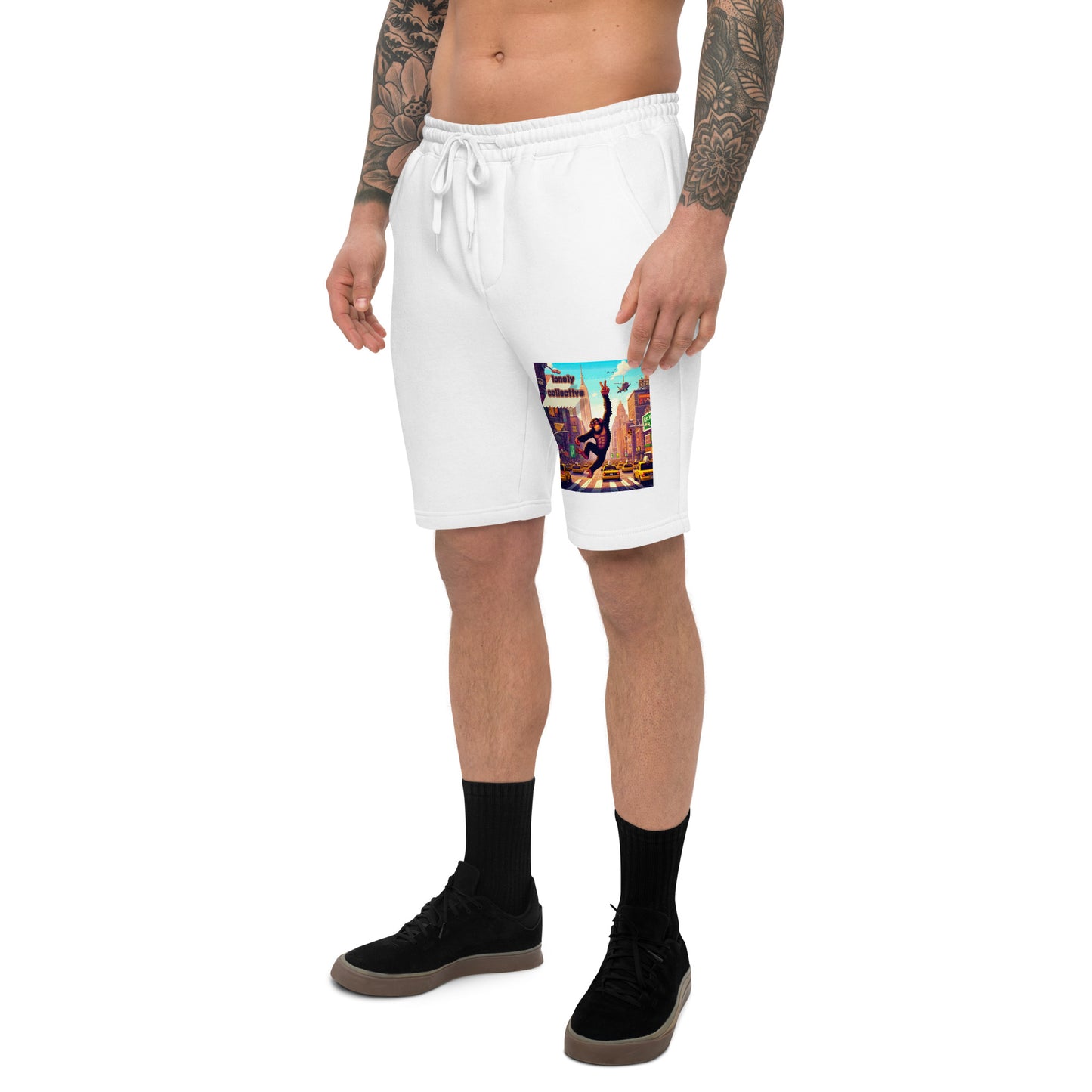 Men's Fleece Shorts | Lonely 16 Bit Ape