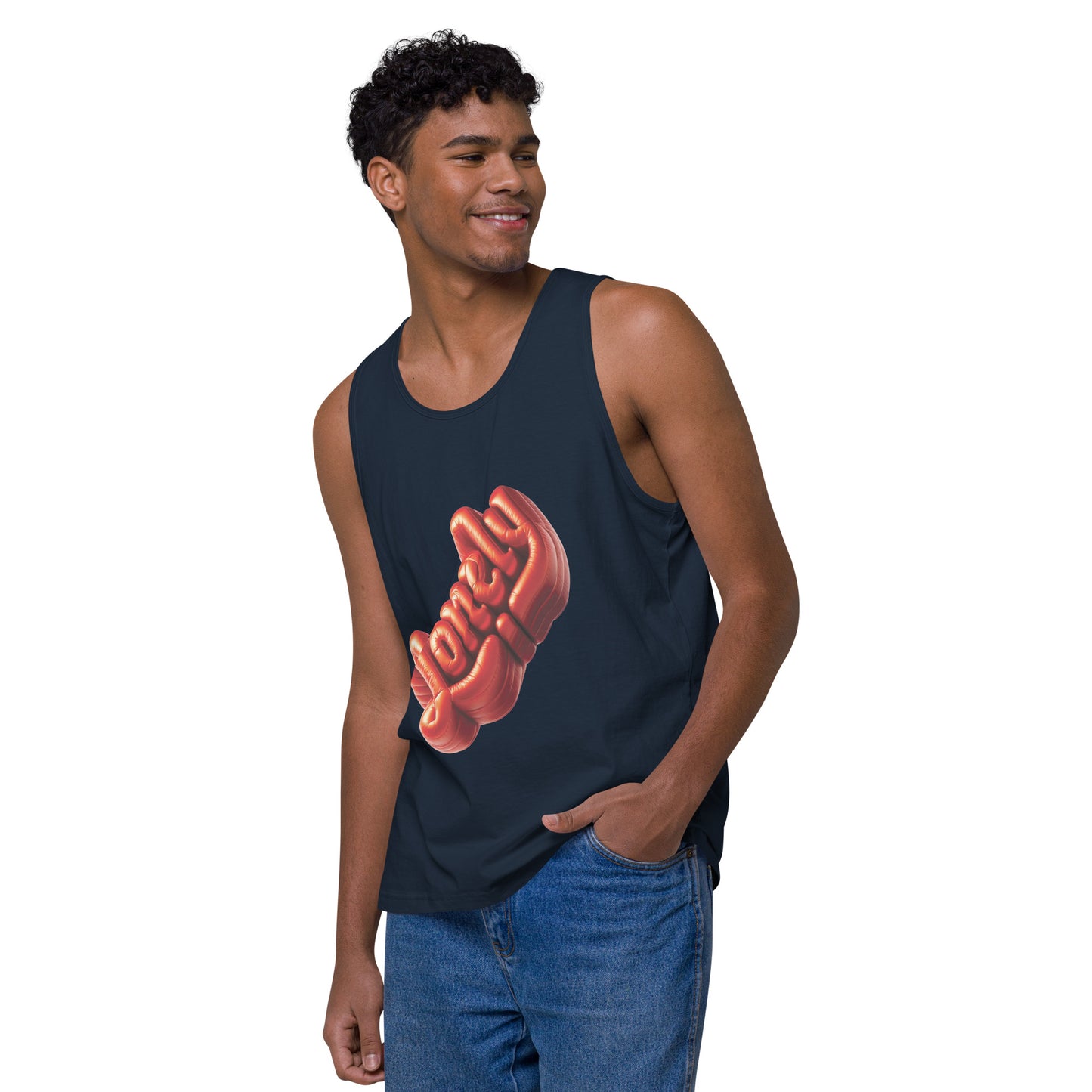 Men’s Premium Tank Top | Lonely Balloon