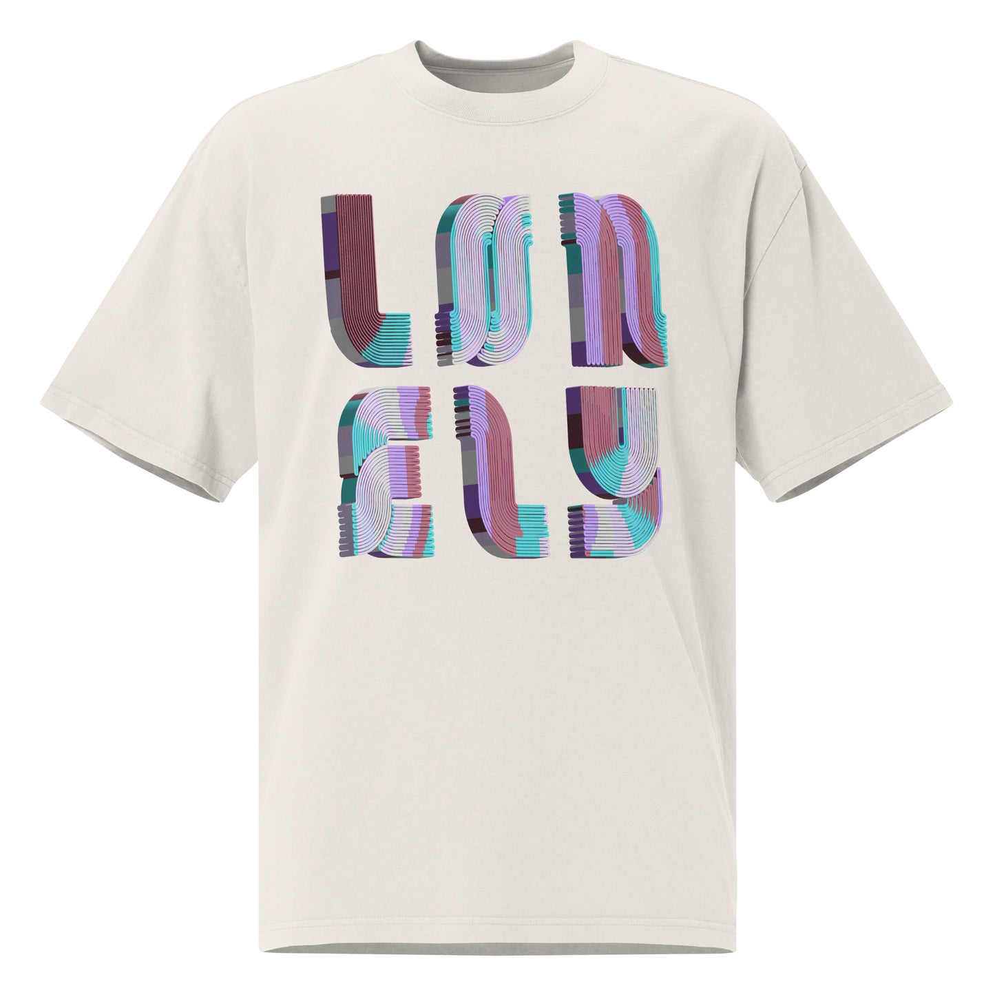 Oversized Faded T-Shirt | Lonely Candy Print