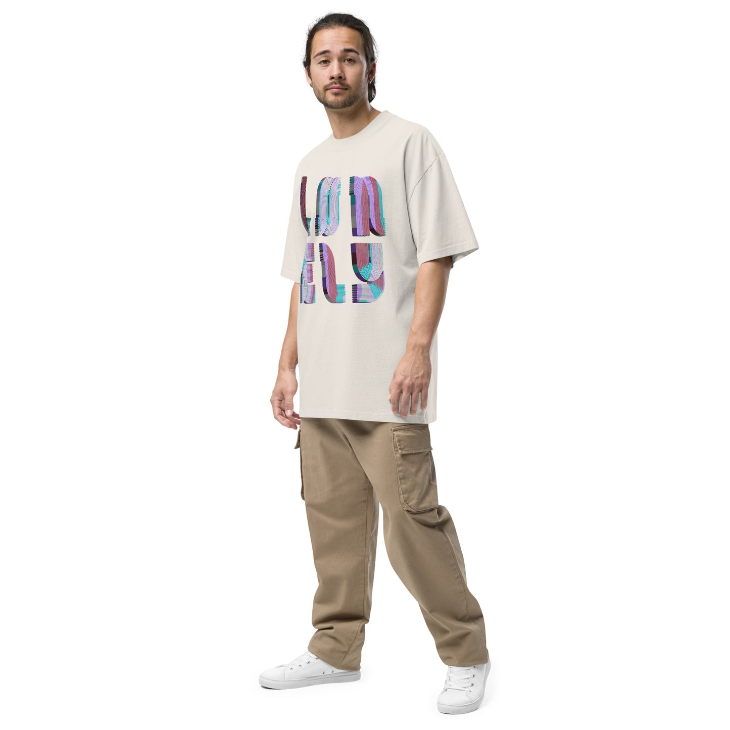 Oversized Faded T-Shirt | Lonely Candy Print