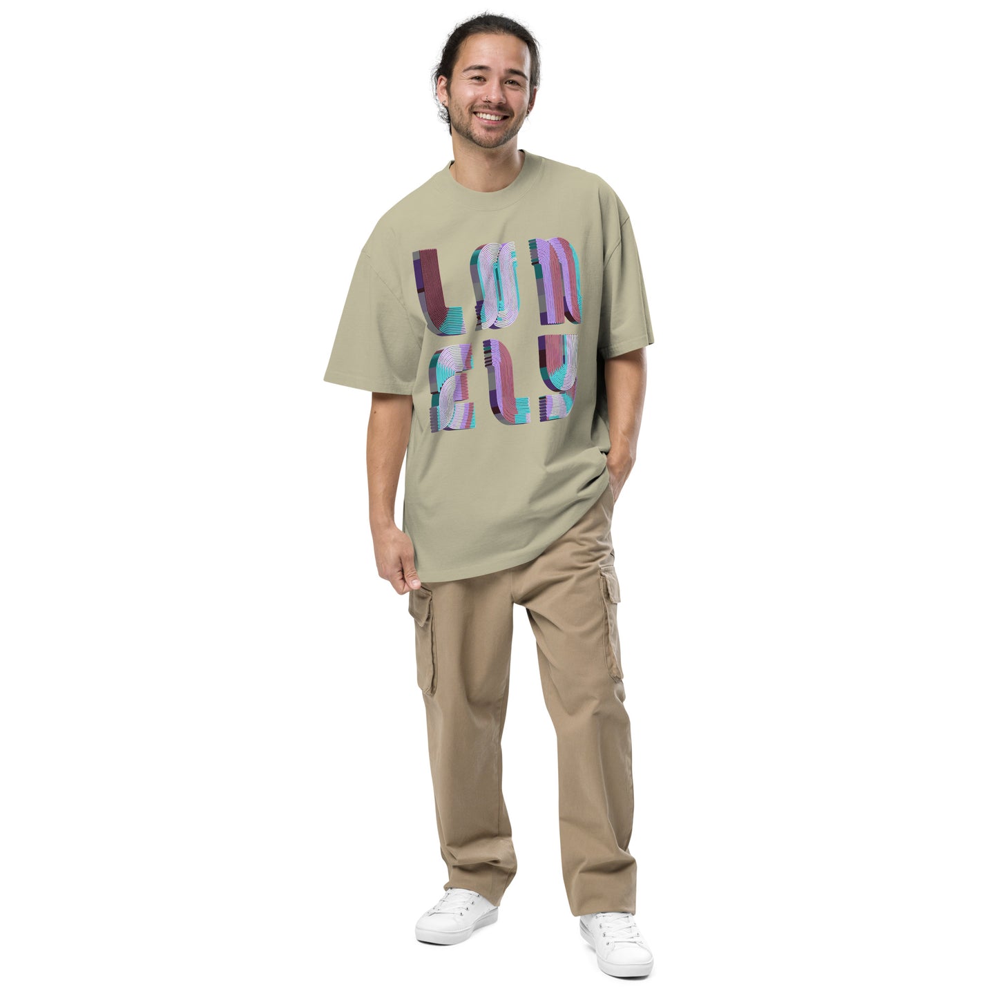 Oversized Faded T-Shirt | Lonely Candy Print