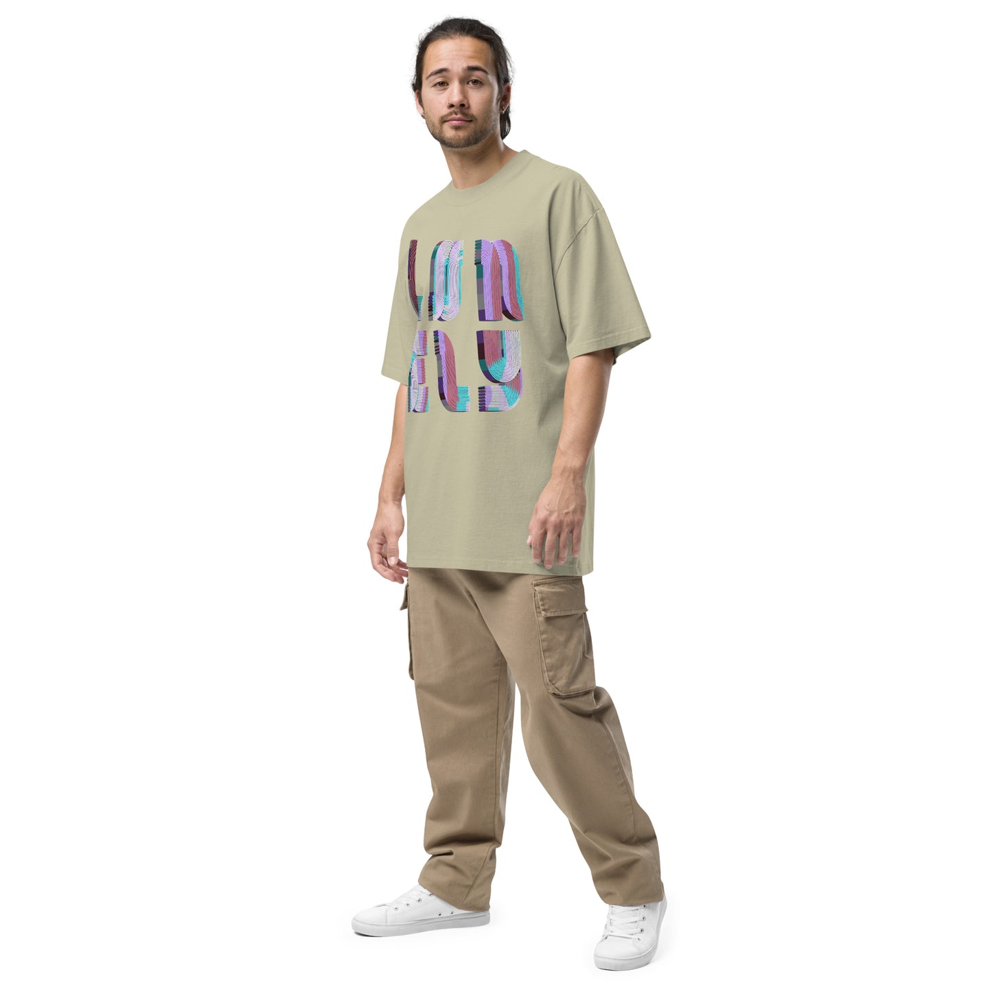 Oversized Faded T-Shirt | Lonely Candy Print