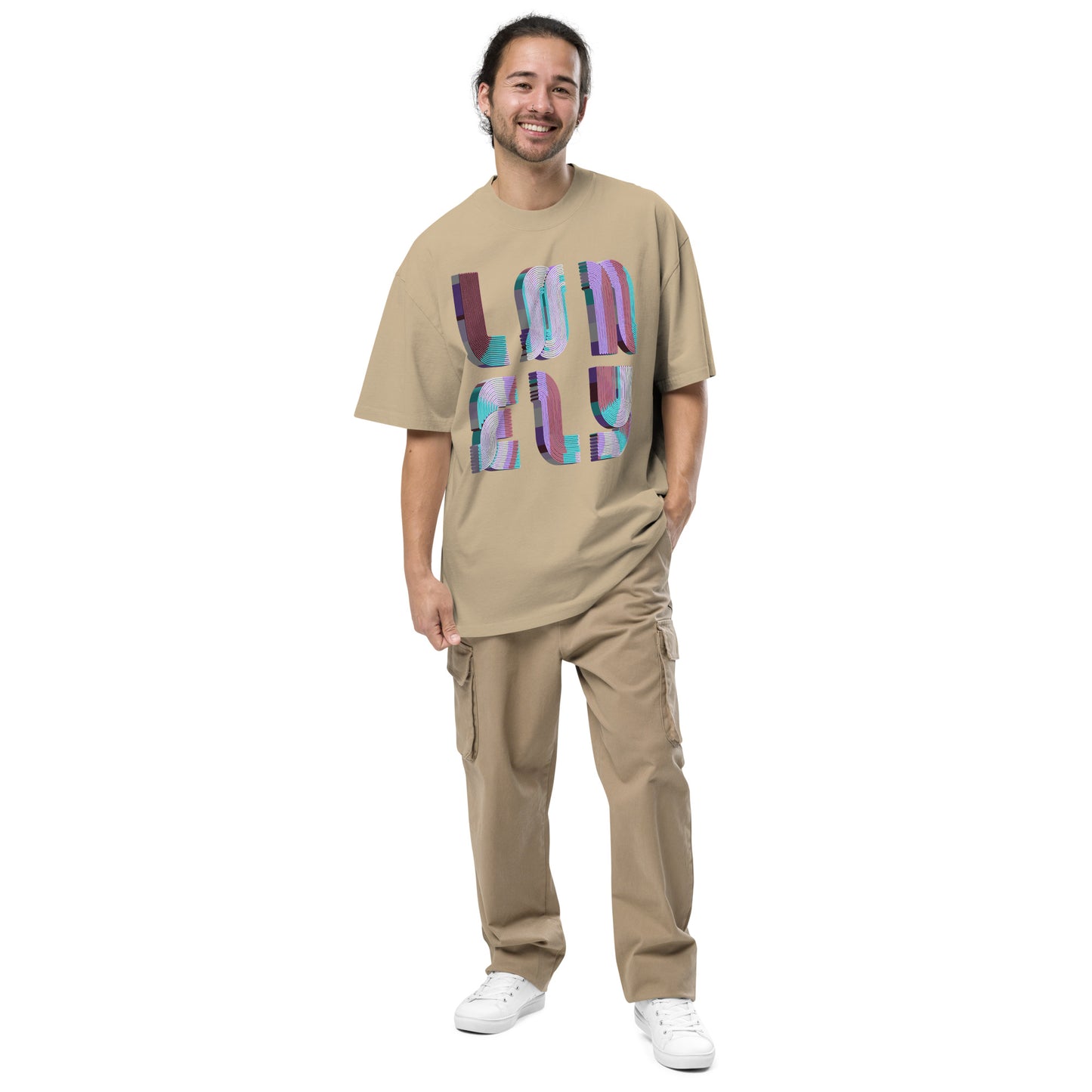 Oversized Faded T-Shirt | Lonely Candy Print