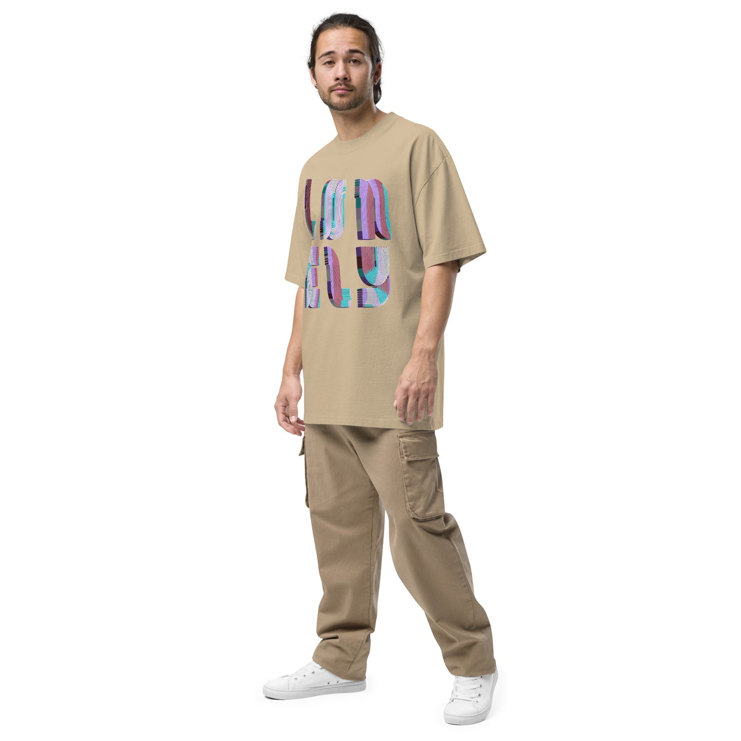 Oversized Faded T-Shirt | Lonely Candy Print