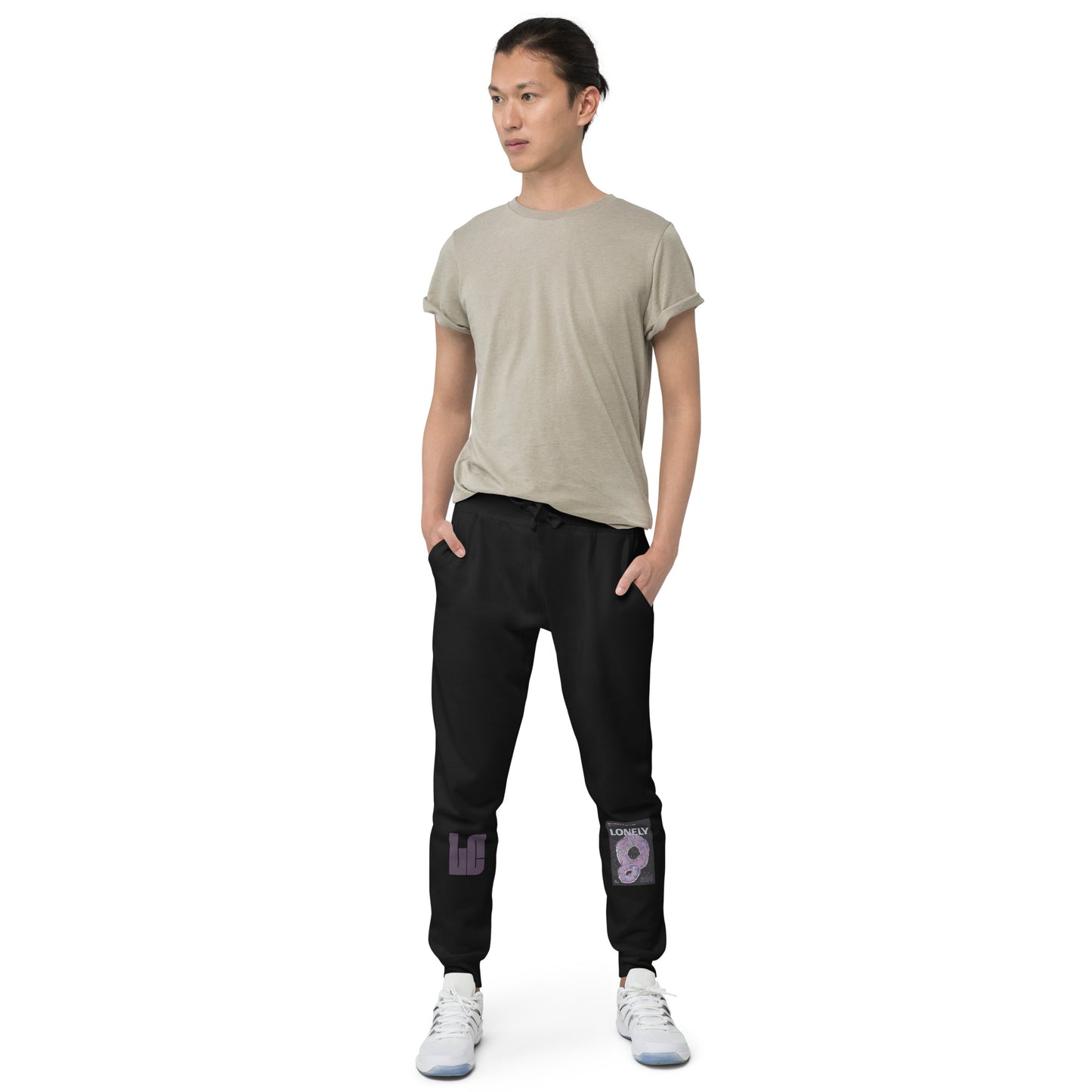 Unisex fleece sweatpants | Lonely Graphic Print