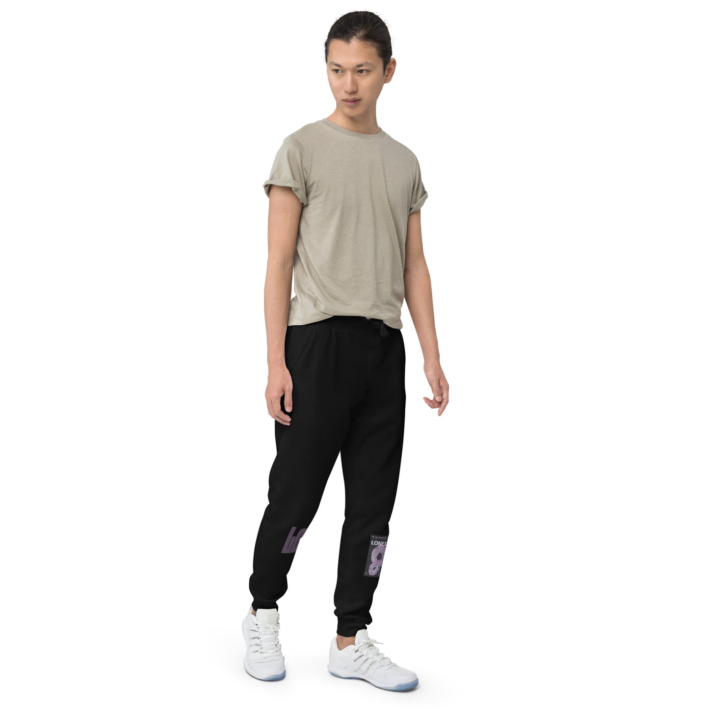 Unisex fleece sweatpants | Lonely Graphic Print
