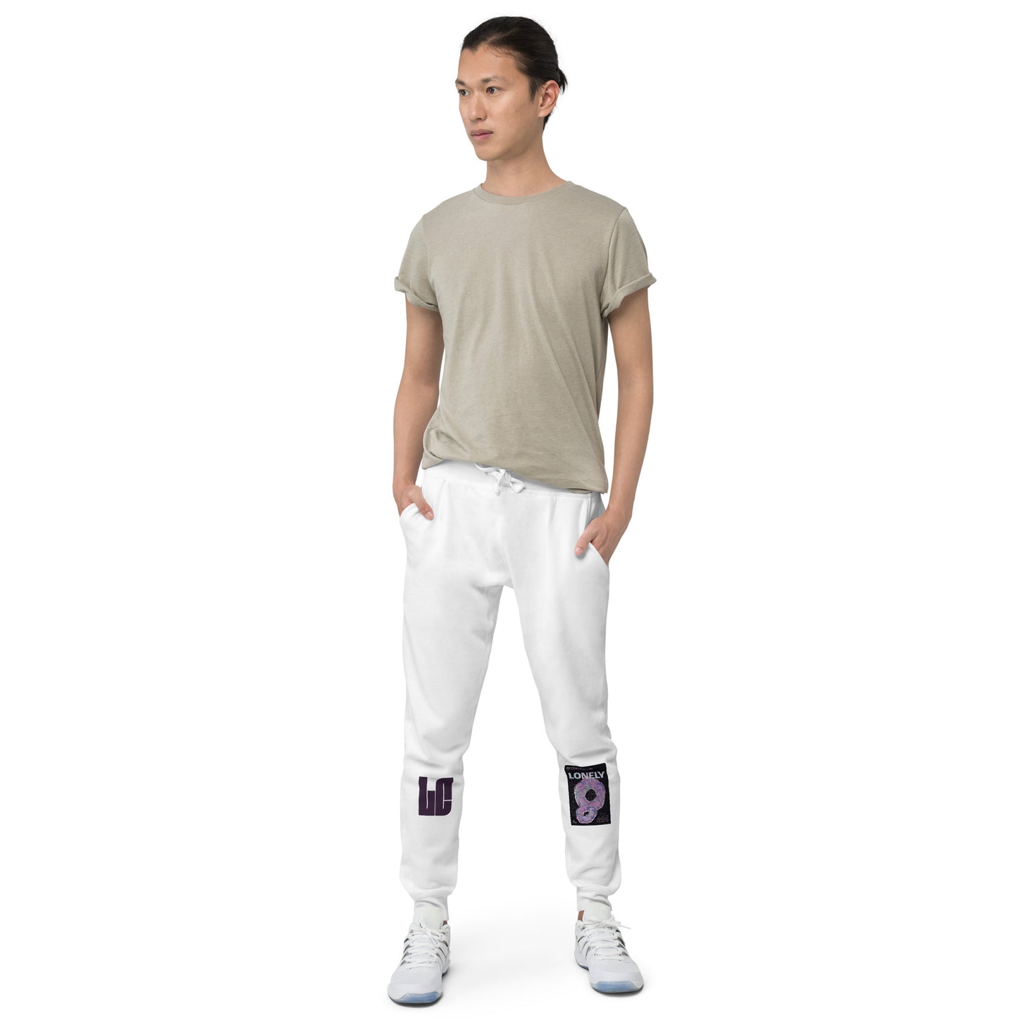 Unisex fleece sweatpants | Lonely Graphic Print