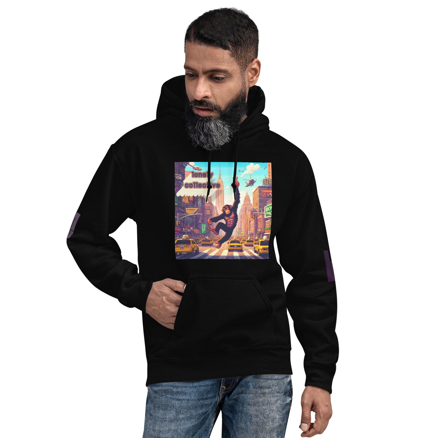 Unisex Hoodie | Lonely 16-Bit Ape