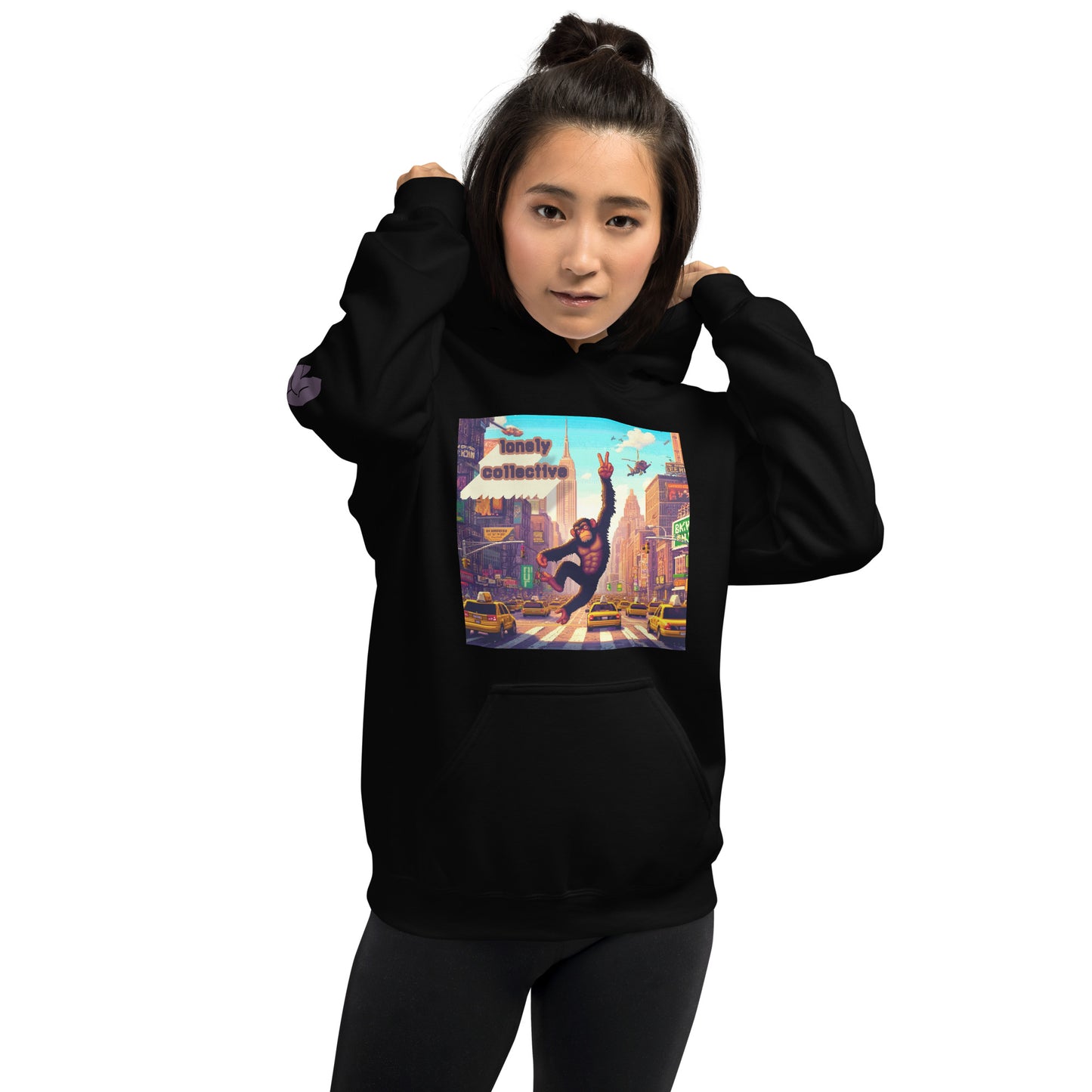 Unisex Hoodie | Lonely 16-Bit Ape