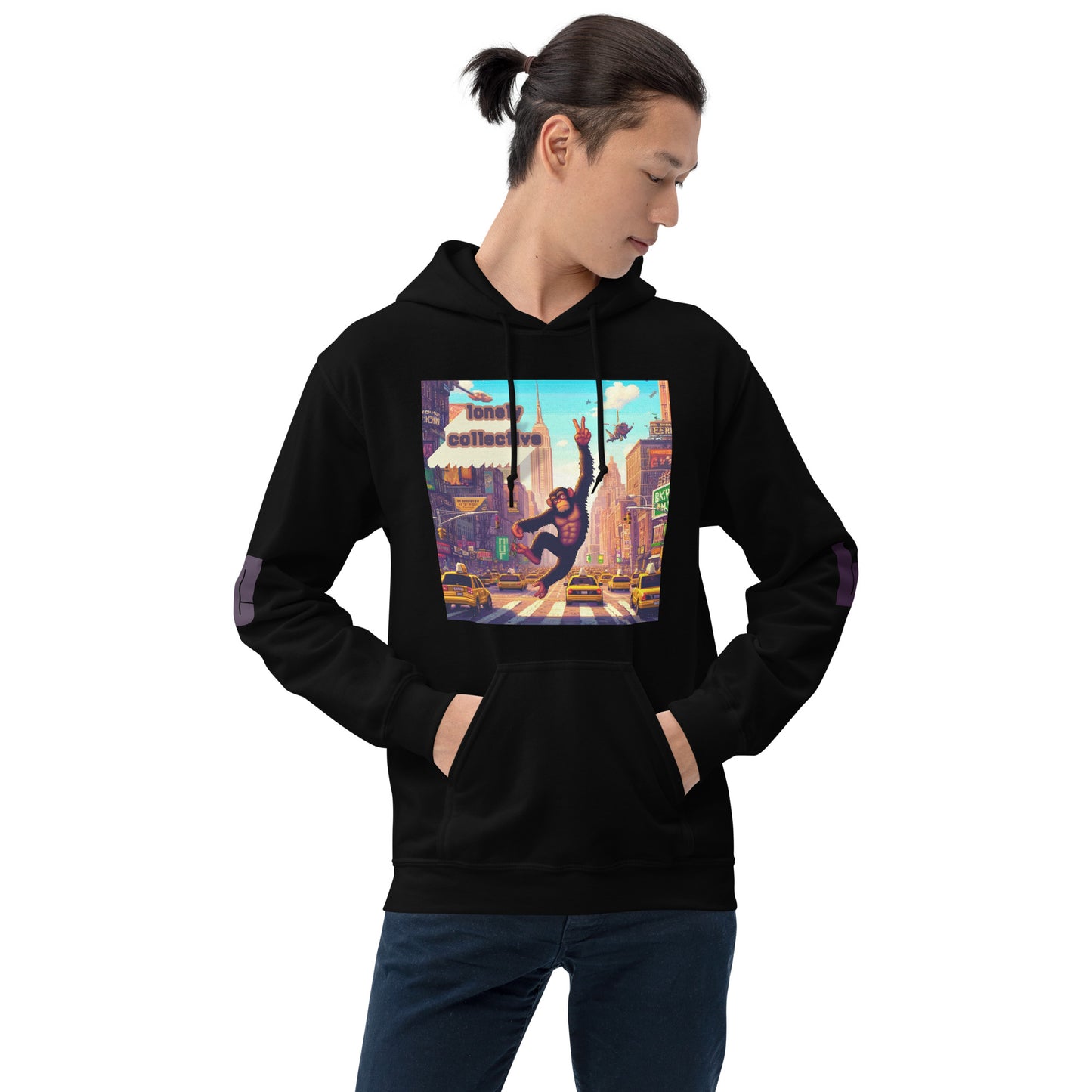 Unisex Hoodie | Lonely 16-Bit Ape