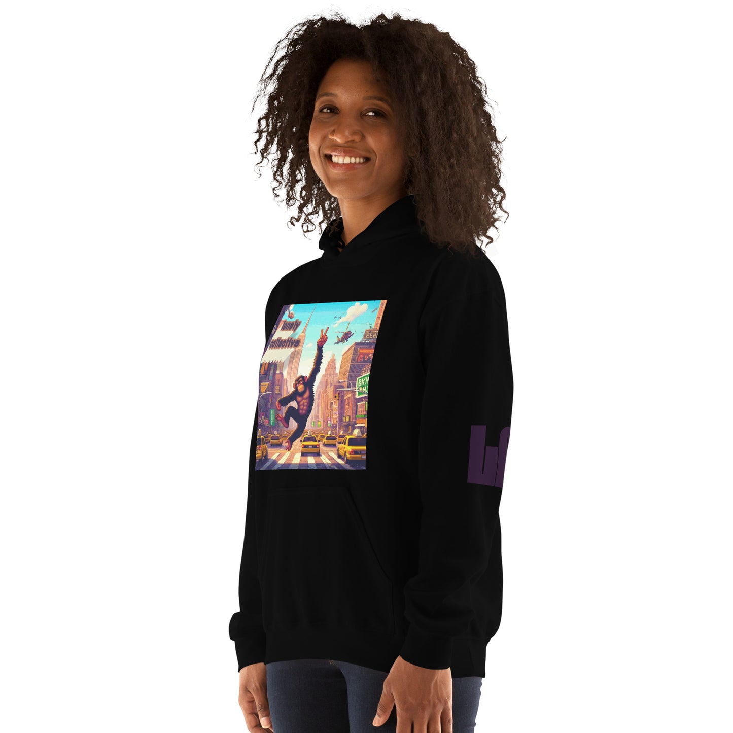 Unisex Hoodie | Lonely 16-Bit Ape