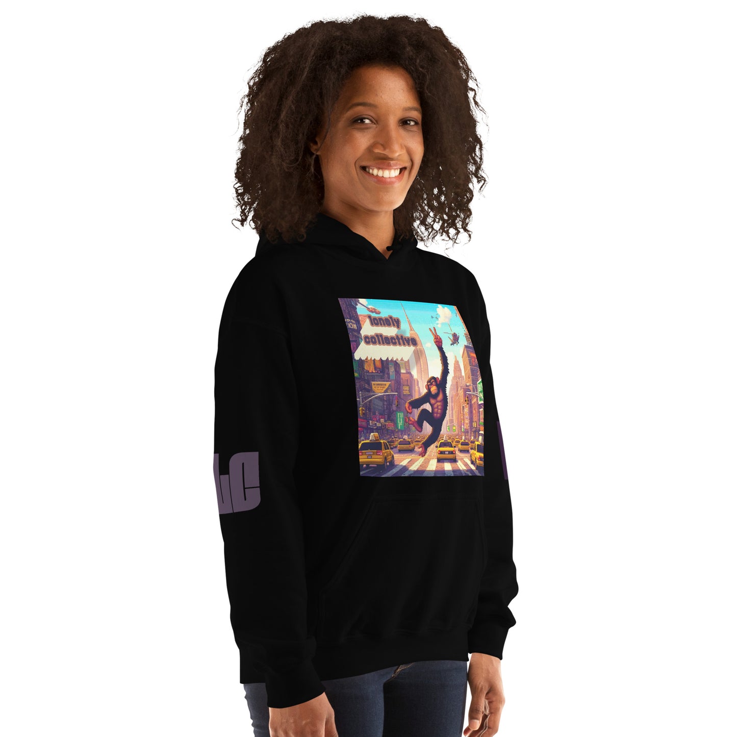 Unisex Hoodie | Lonely 16-Bit Ape