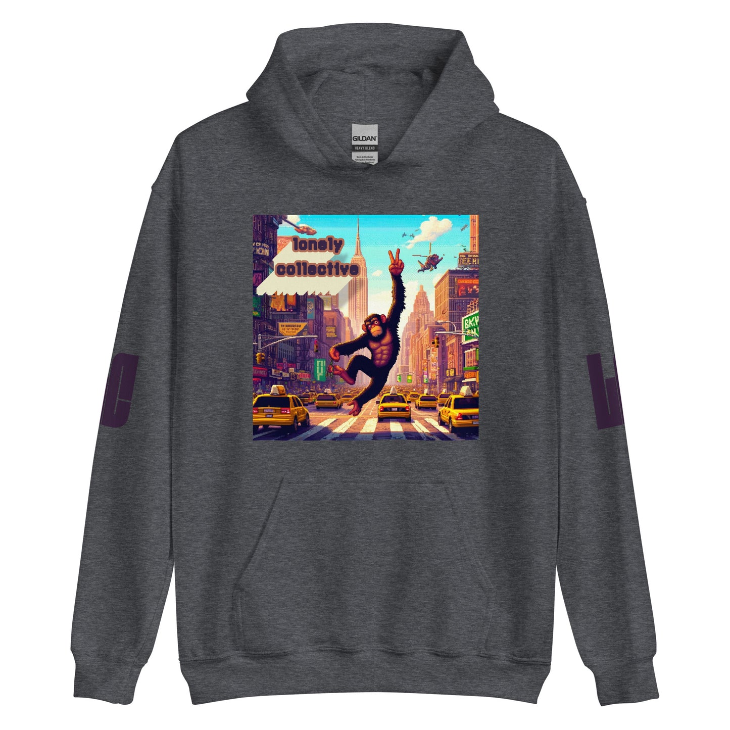 Unisex Hoodie | Lonely 16-Bit Ape