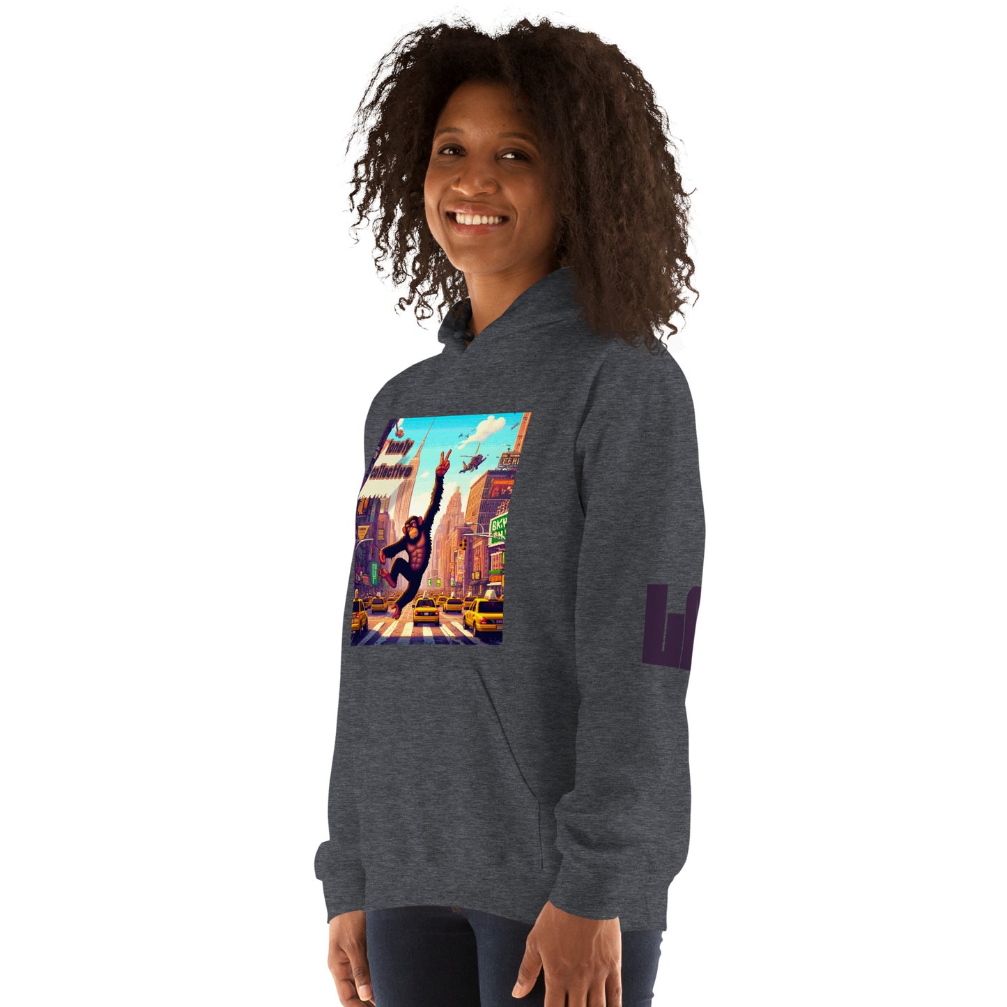 Unisex Hoodie | Lonely 16-Bit Ape