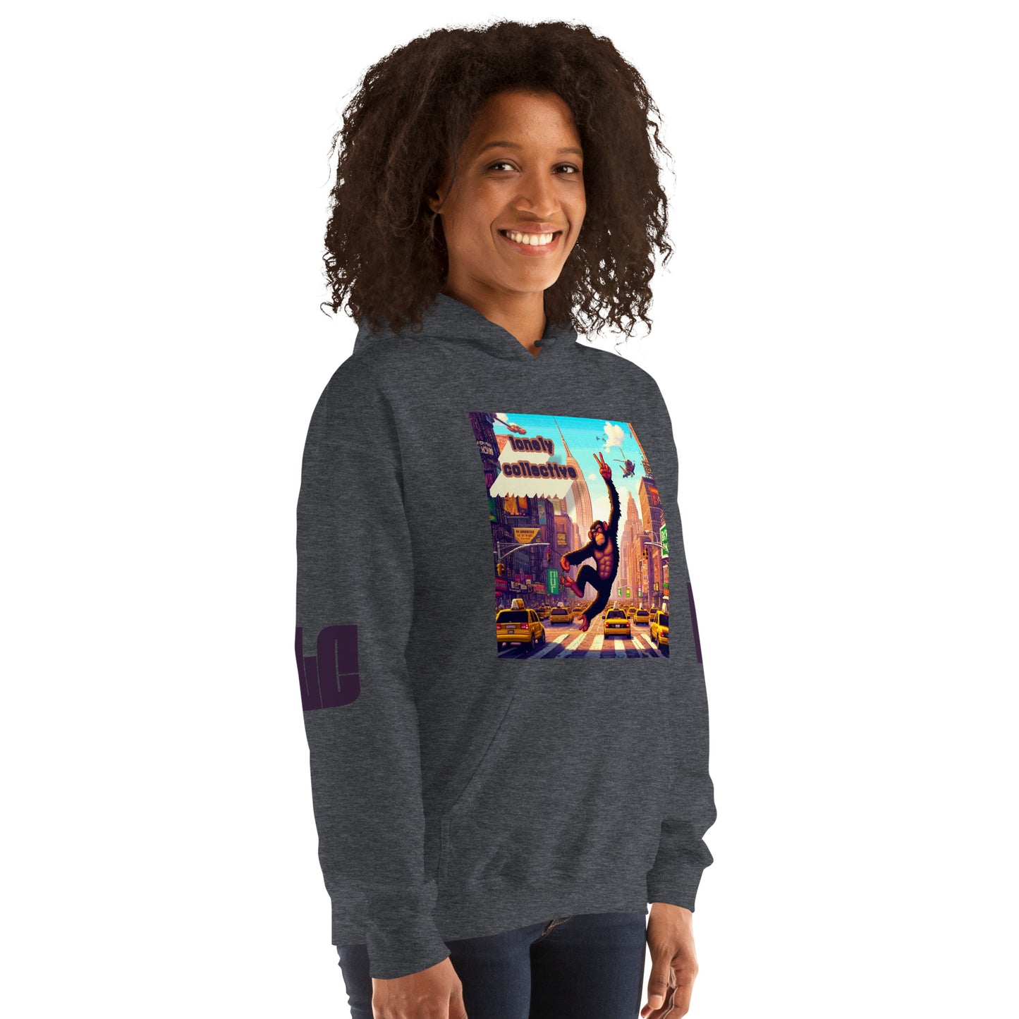 Unisex Hoodie | Lonely 16-Bit Ape