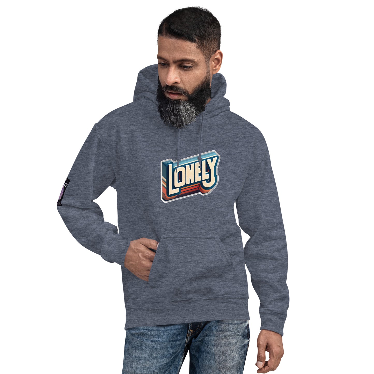Unisex Hoodie | Lonely Block Print