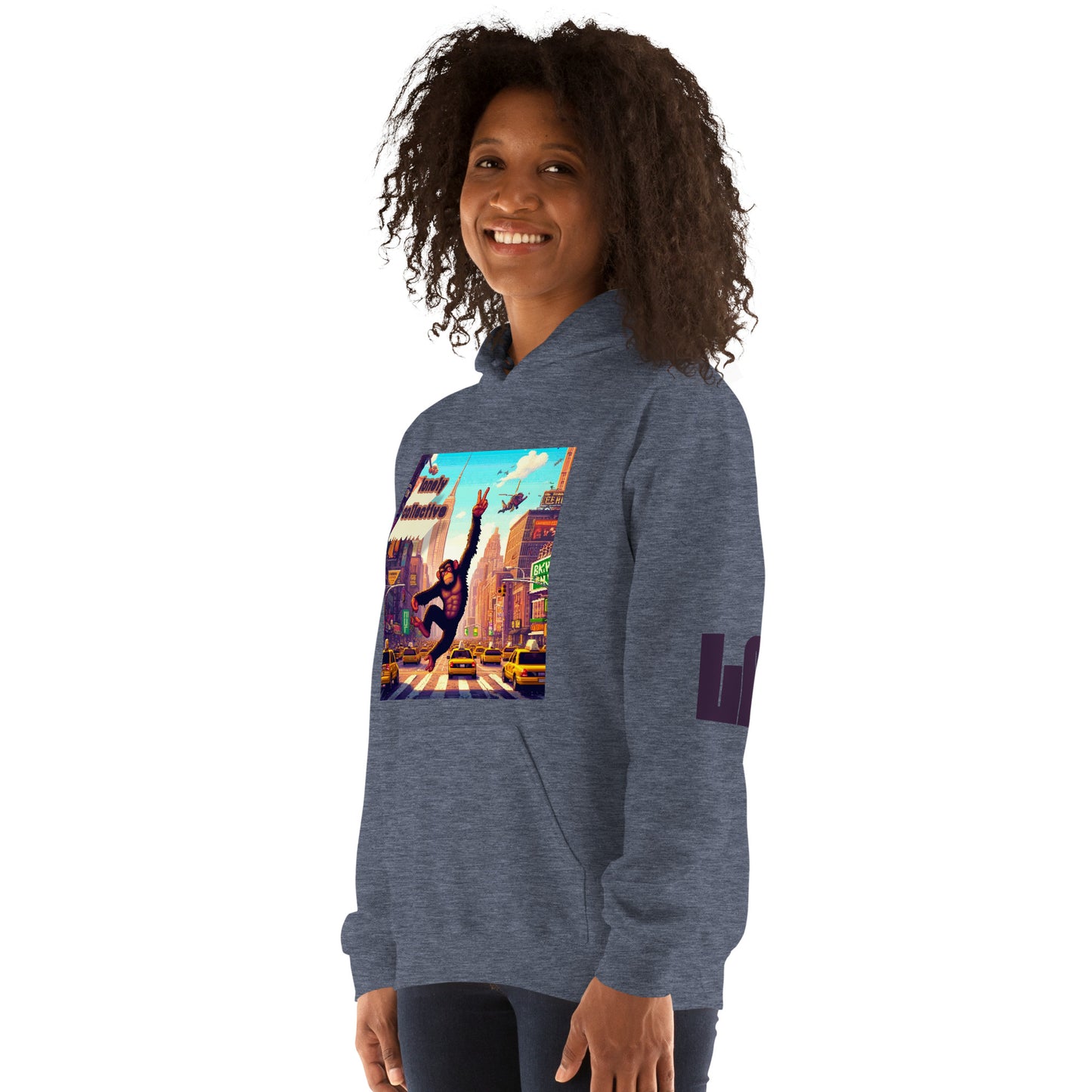 Unisex Hoodie | Lonely 16-Bit Ape