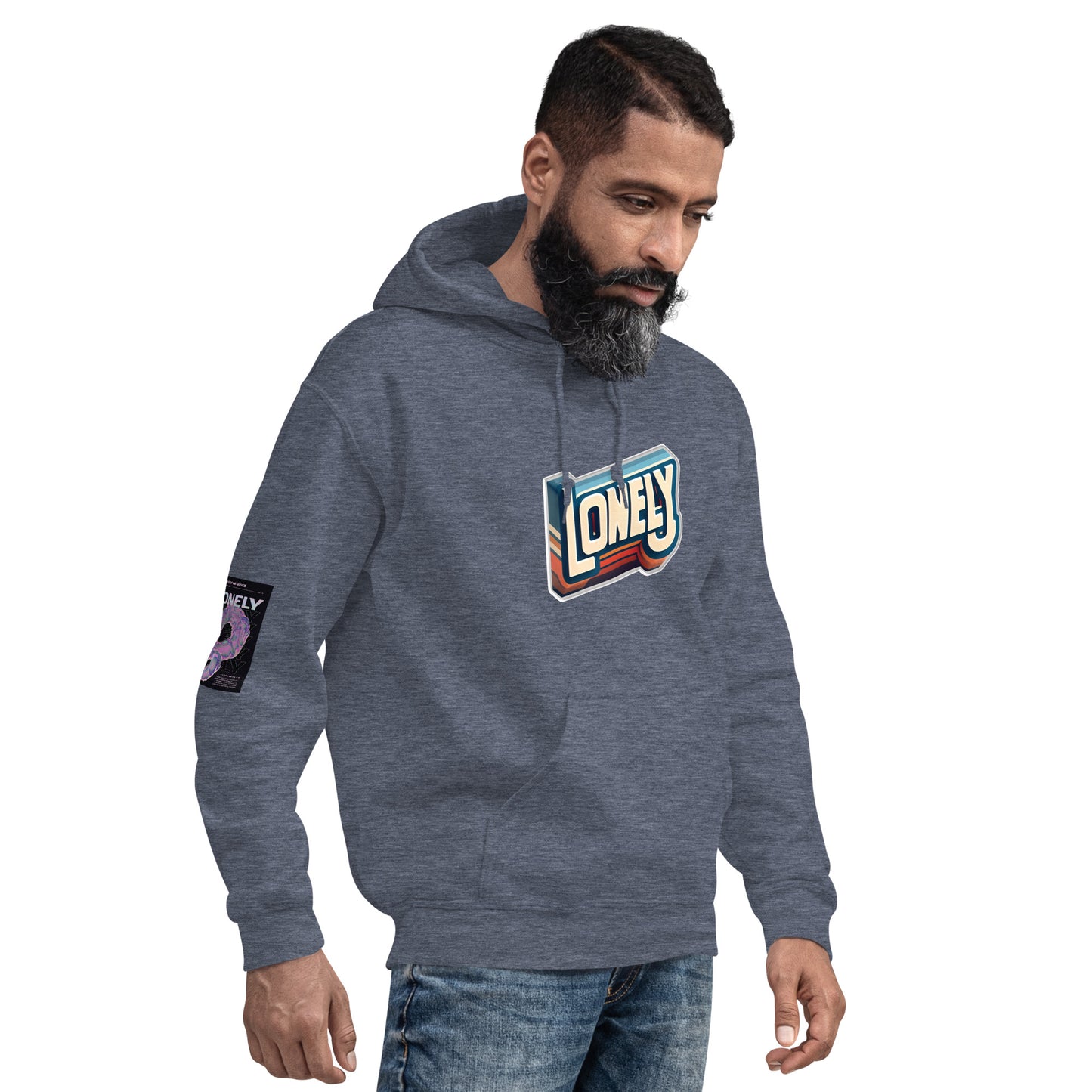 Unisex Hoodie | Lonely Block Print