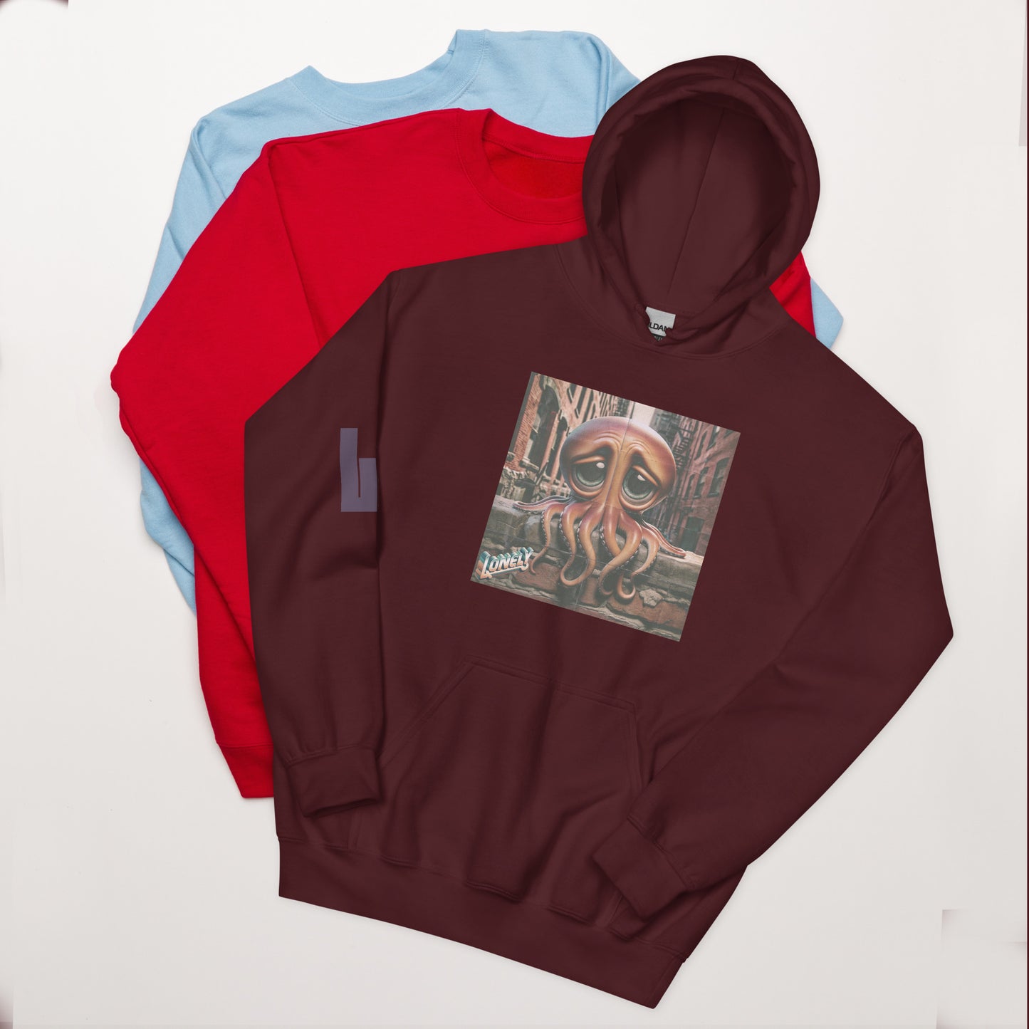 Unisex Hoodie | Lonely Octopus