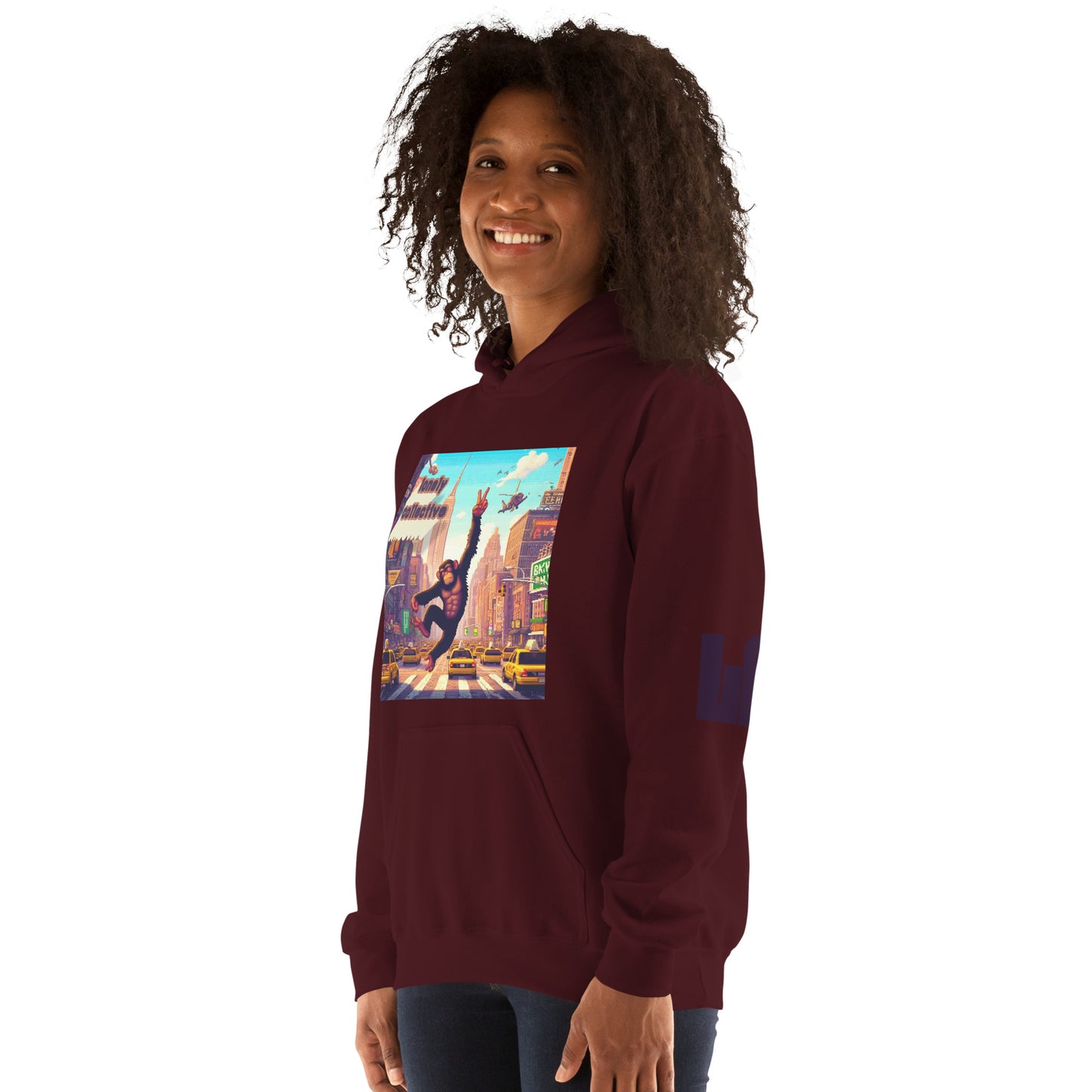 Unisex Hoodie | Lonely 16-Bit Ape