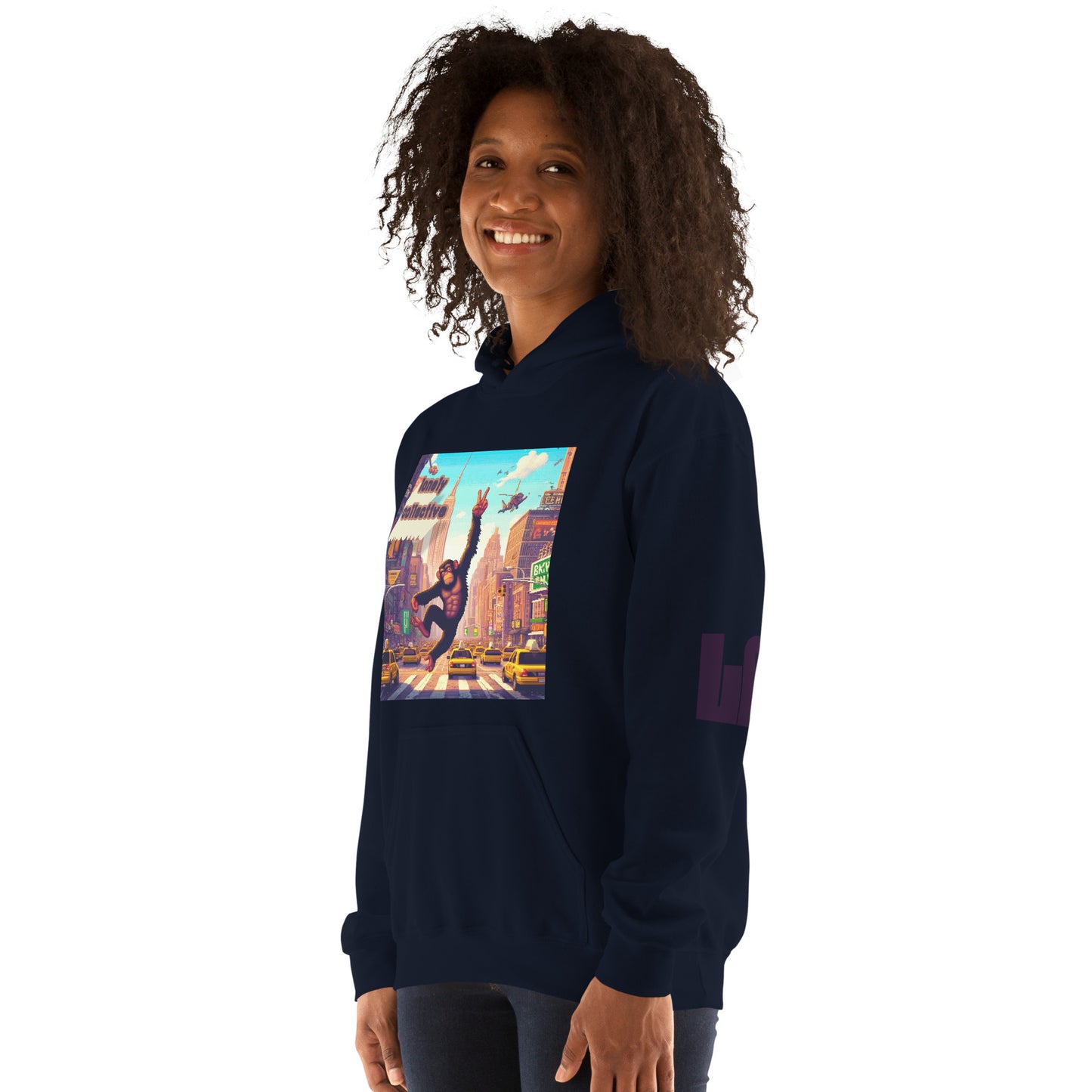 Unisex Hoodie | Lonely 16-Bit Ape