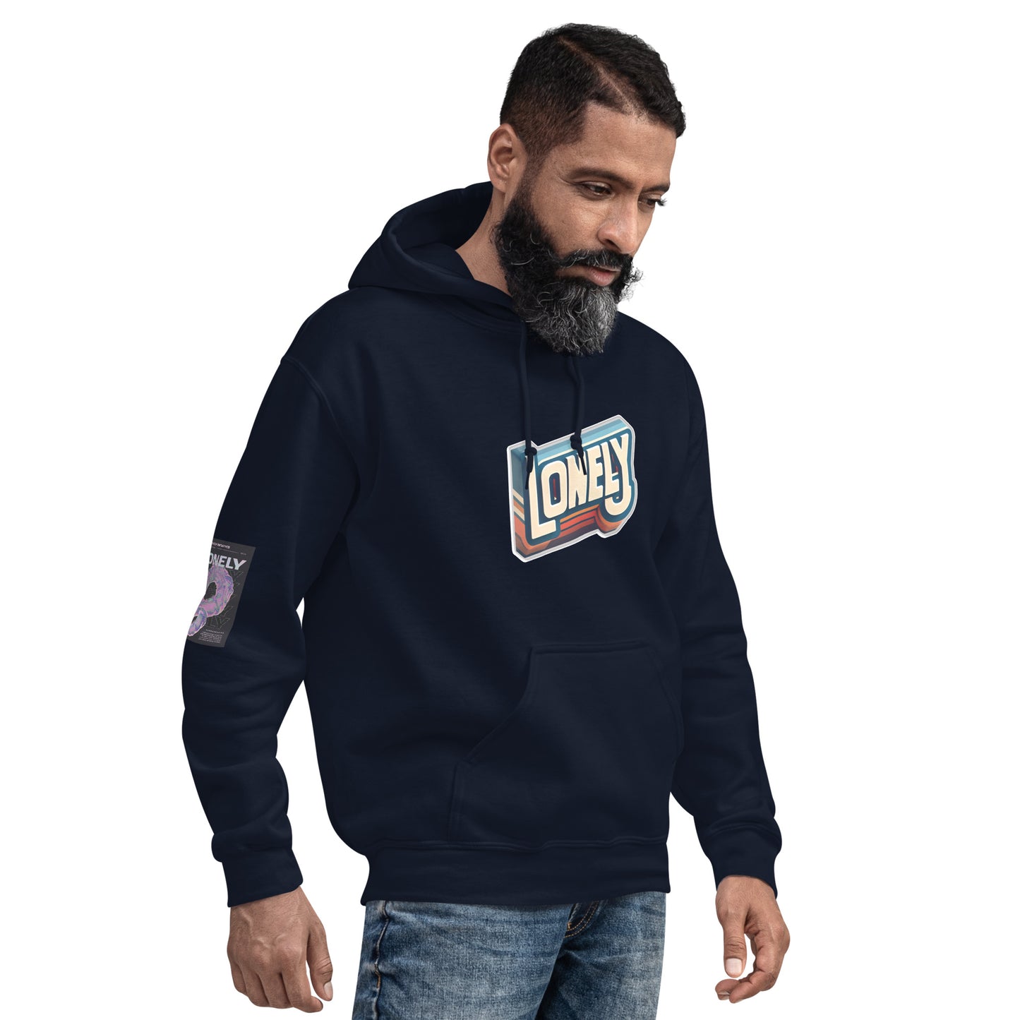 Unisex Hoodie | Lonely Block Print