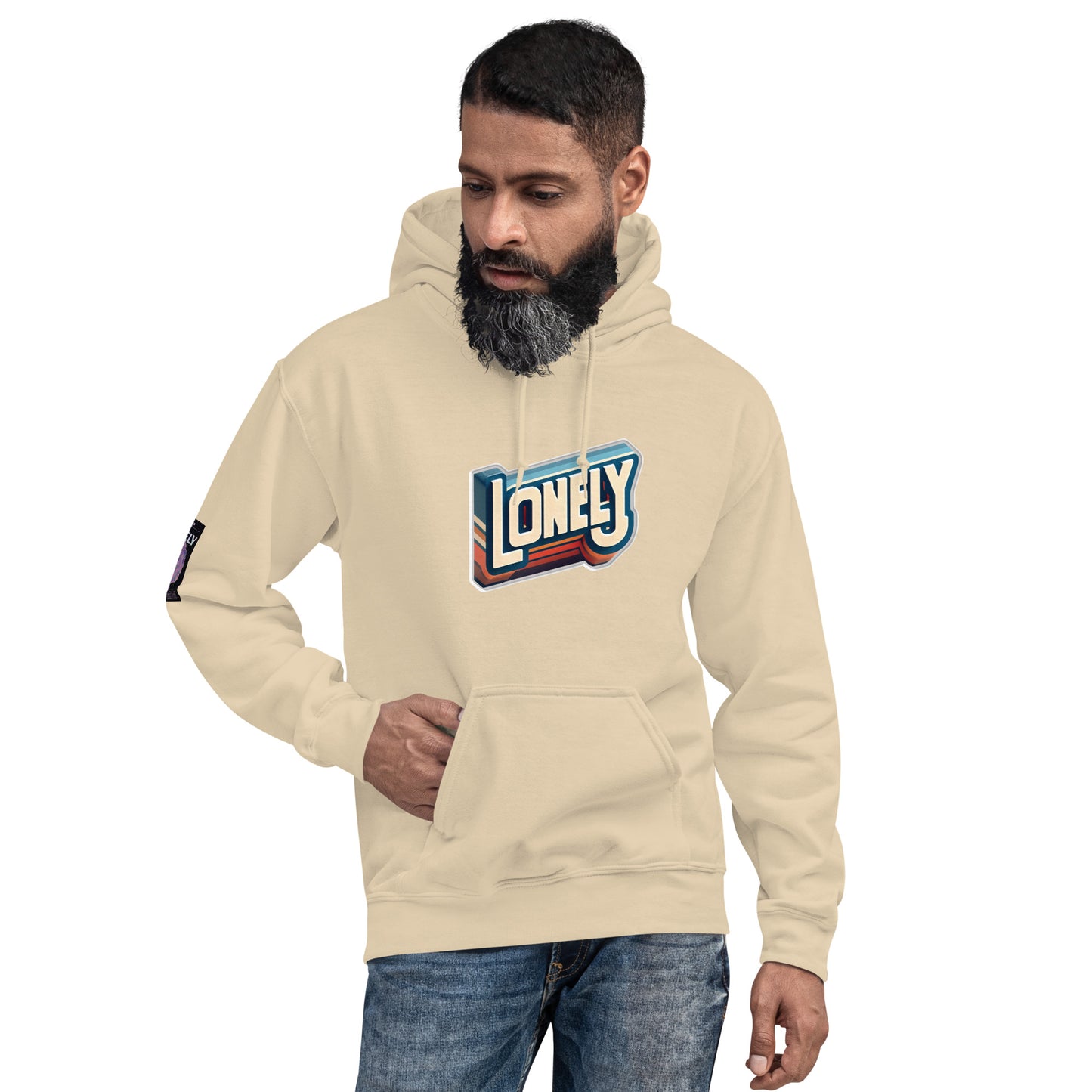 Unisex Hoodie | Lonely Block Print