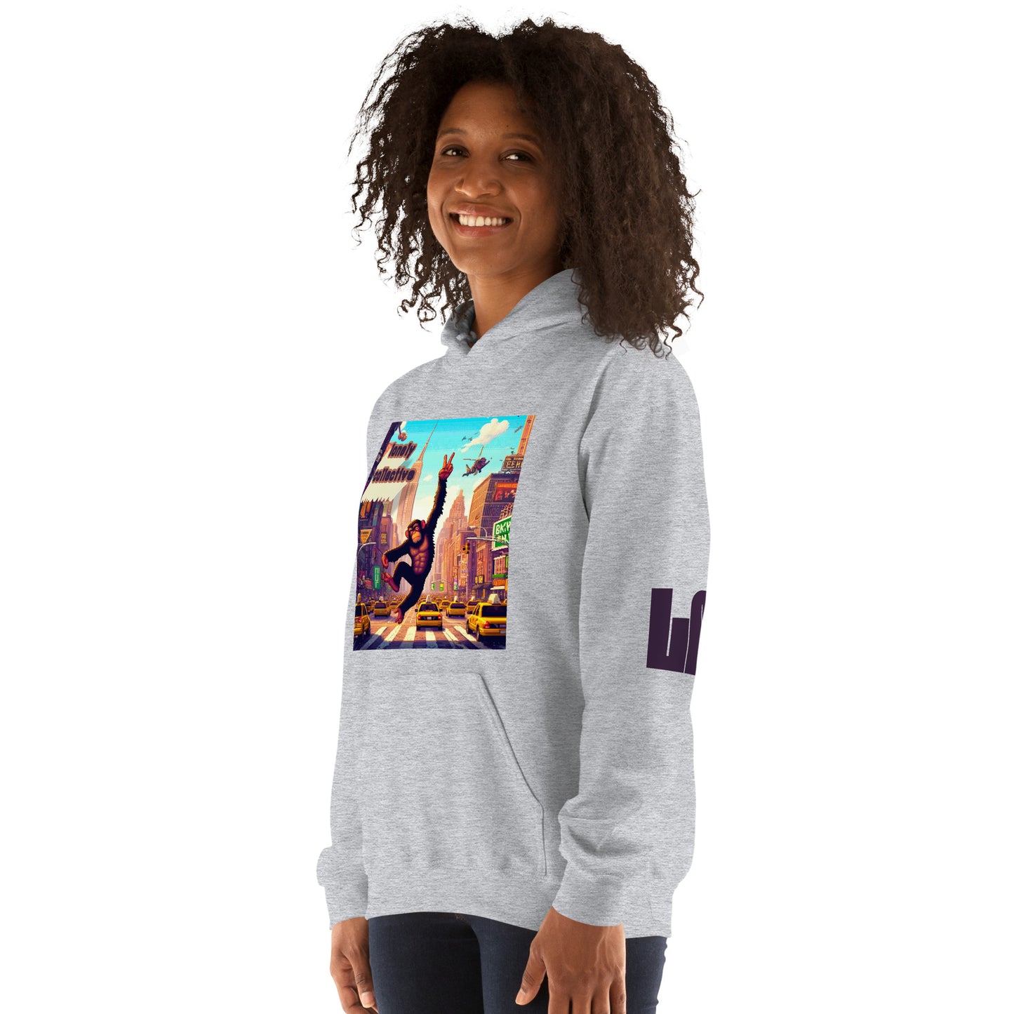 Unisex Hoodie | Lonely 16-Bit Ape