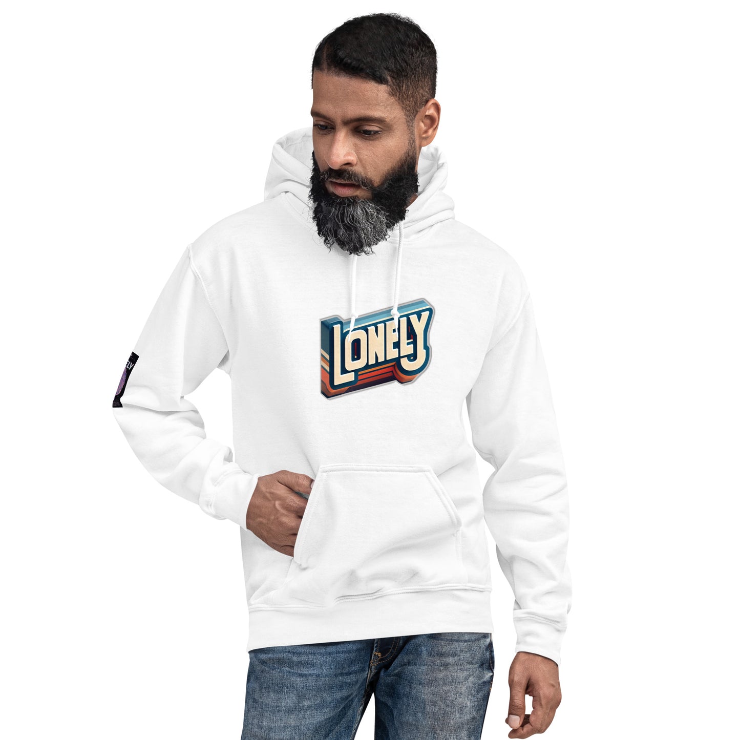 Unisex Hoodie | Lonely Block Print