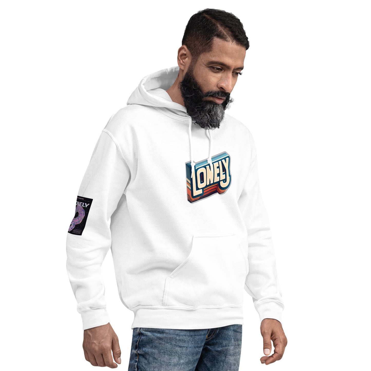 Unisex Hoodie | Lonely Block Print