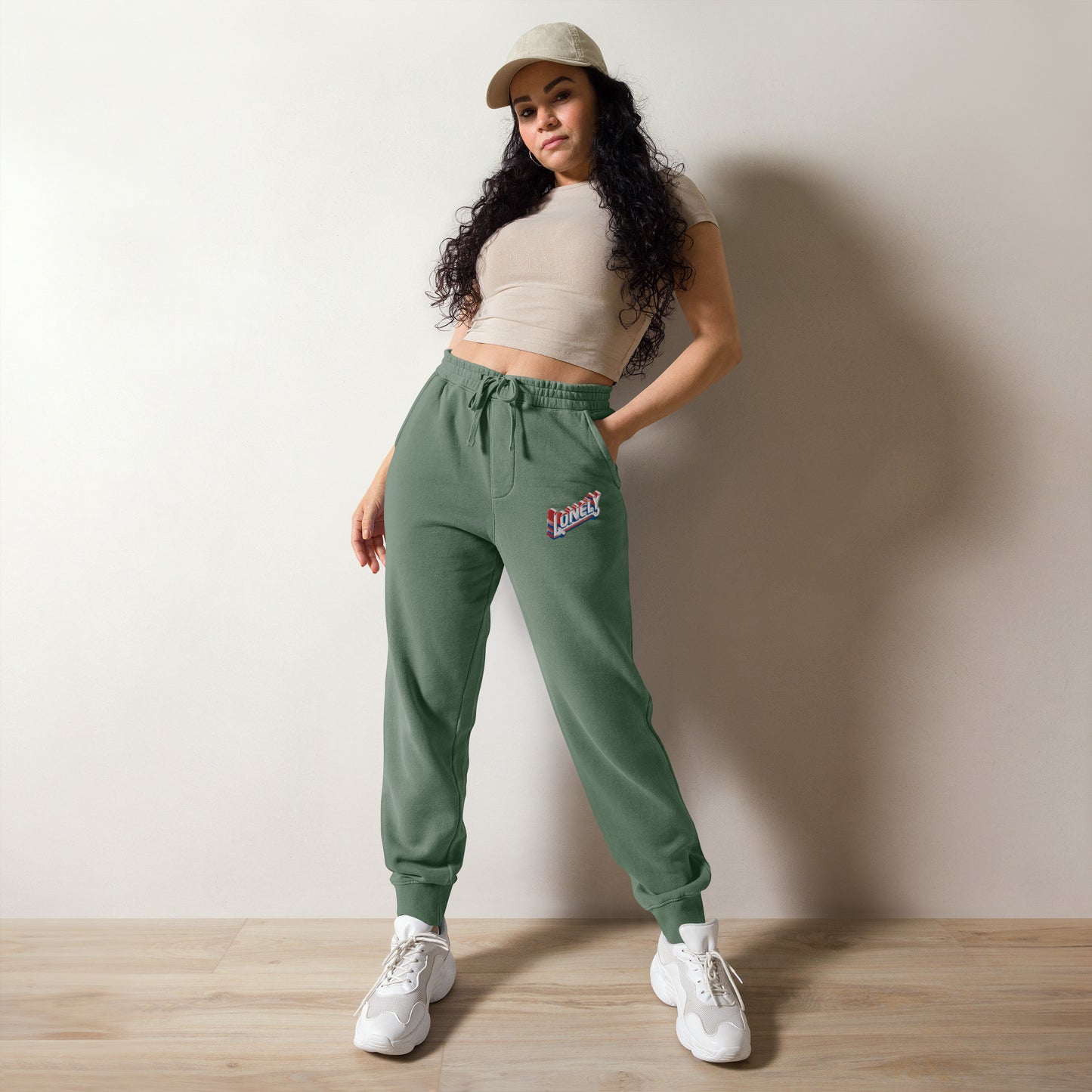 Unisex pigment-dyed sweatpants | Lonely Block Stitch