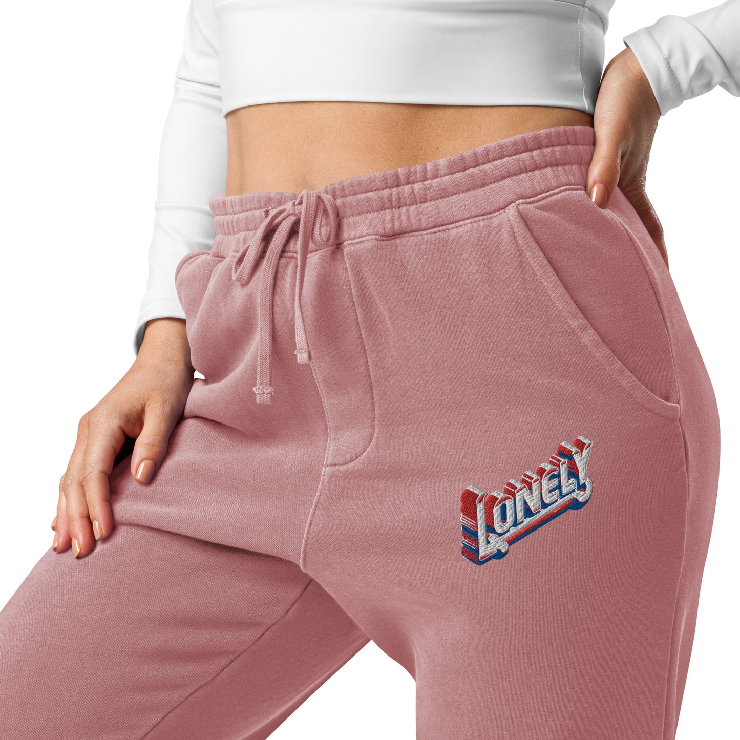 Unisex pigment-dyed sweatpants | Lonely Block Stitch
