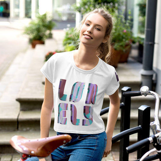 All-Over Print Crop Tee | Candy Print