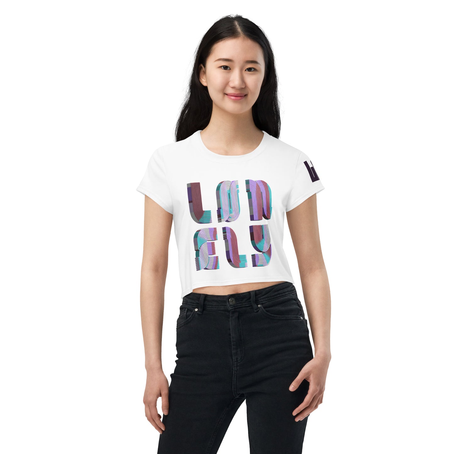 All-Over Print Crop Tee | Candy Print