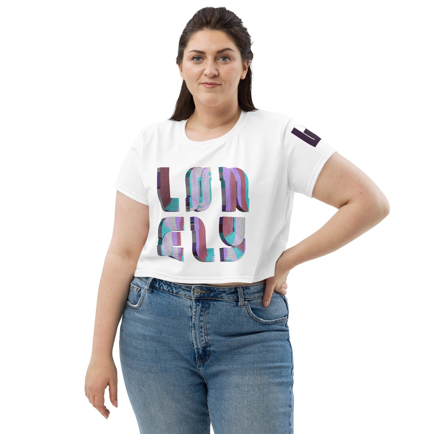 All-Over Print Crop Tee | Candy Print