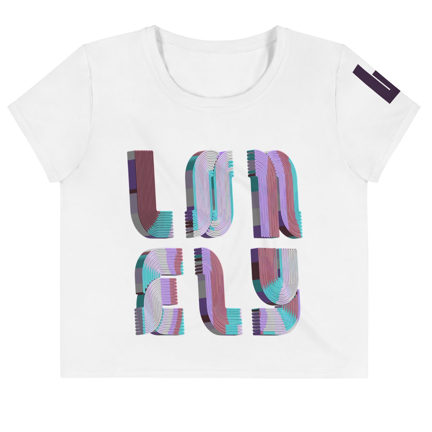 All-Over Print Crop Tee | Candy Print