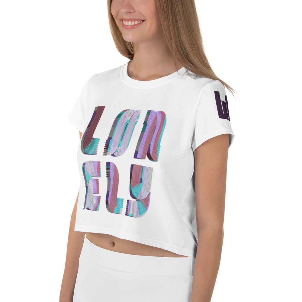 All-Over Print Crop Tee | Candy Print