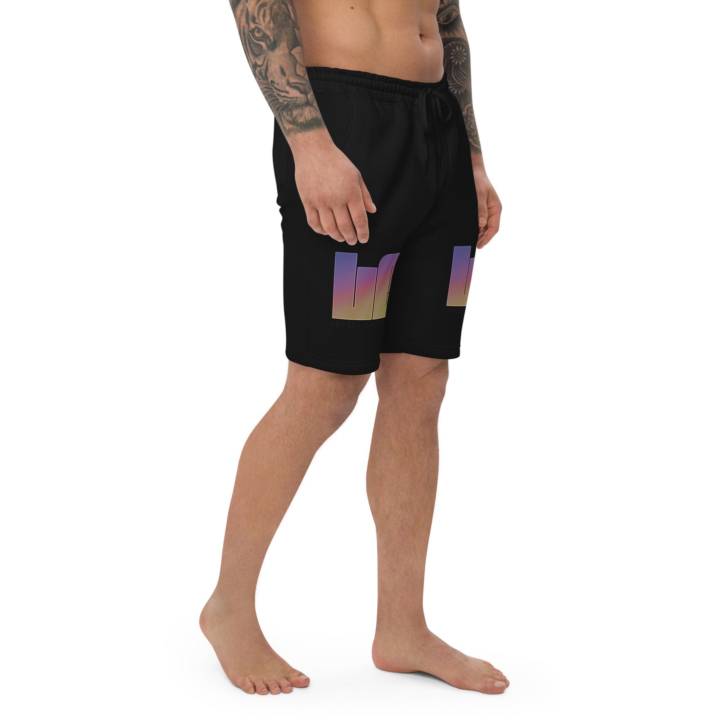 Men's Fleece Shorts | Lonely Sunset Print